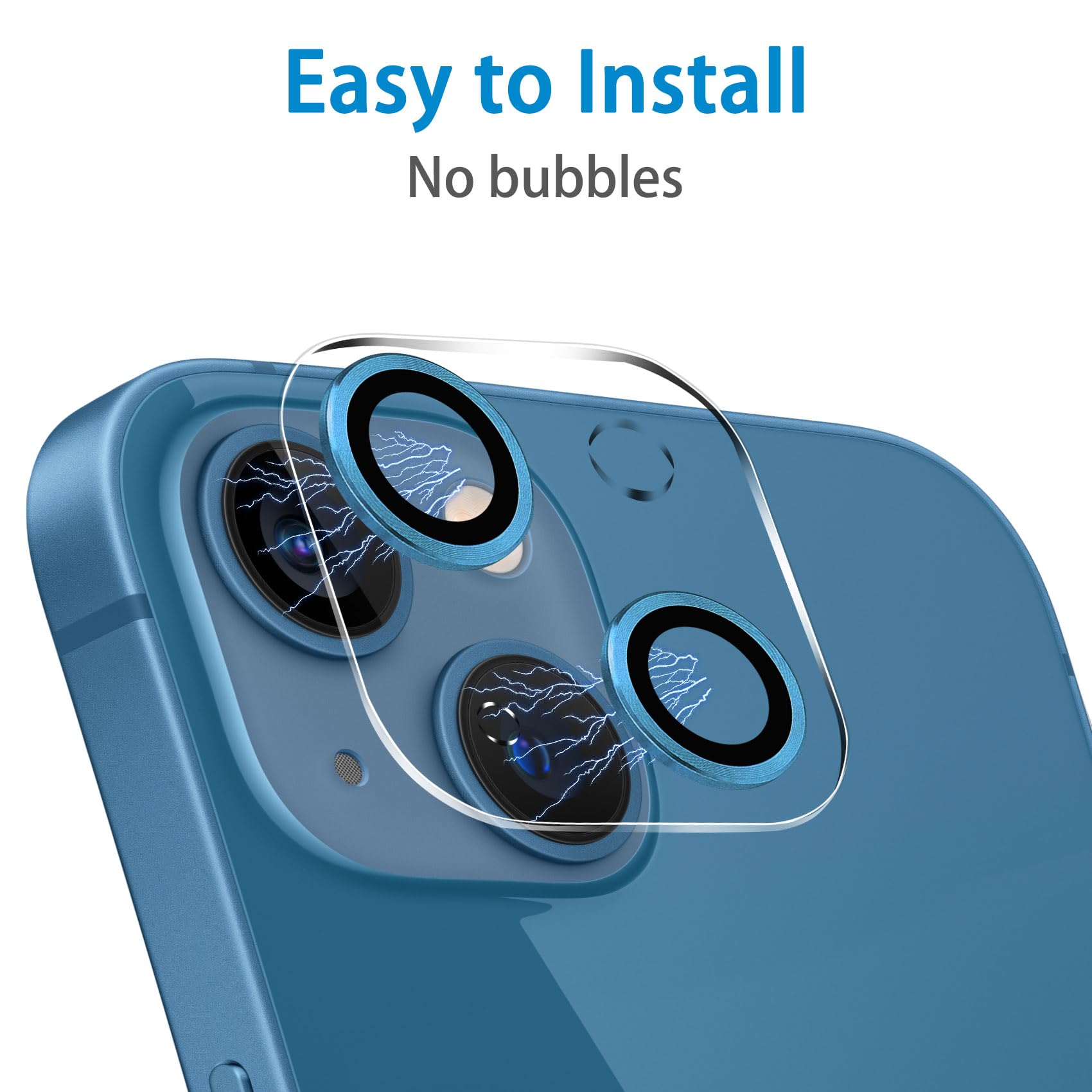 Dengduoduo ?3 Pack? Tempered Glass Camera Lens Protector For Iphone 13 6.1'' & Iphone 13 Mini 5.4'', Ultra Hd, 9H Hardness, Anti