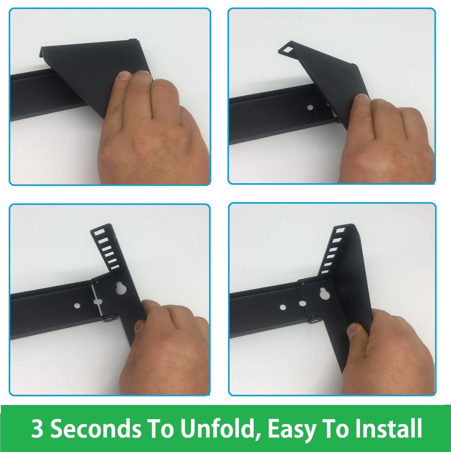 Jingchengmei 19 Inch 2U Heavy Duty Vertical Wall Mountable Rack And 125 Lb Wall Mountable Server Rack (Mft Hvwrf2U)