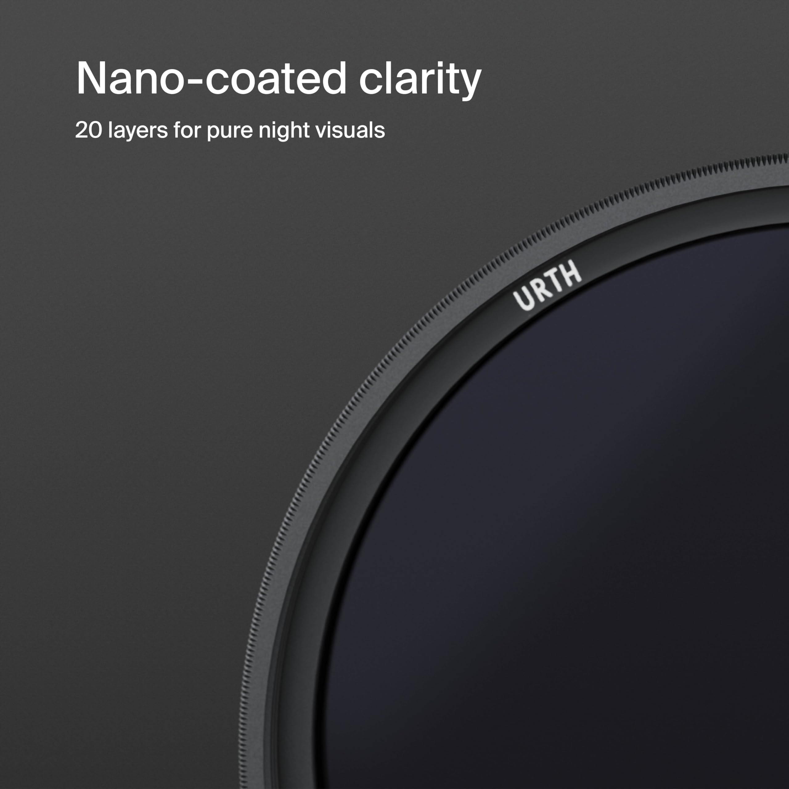 Urth 39mm Neutral Night Lens Filter Plus+ 20-Layer Nano-Coated Neodymium Light Pollution Reduction Black