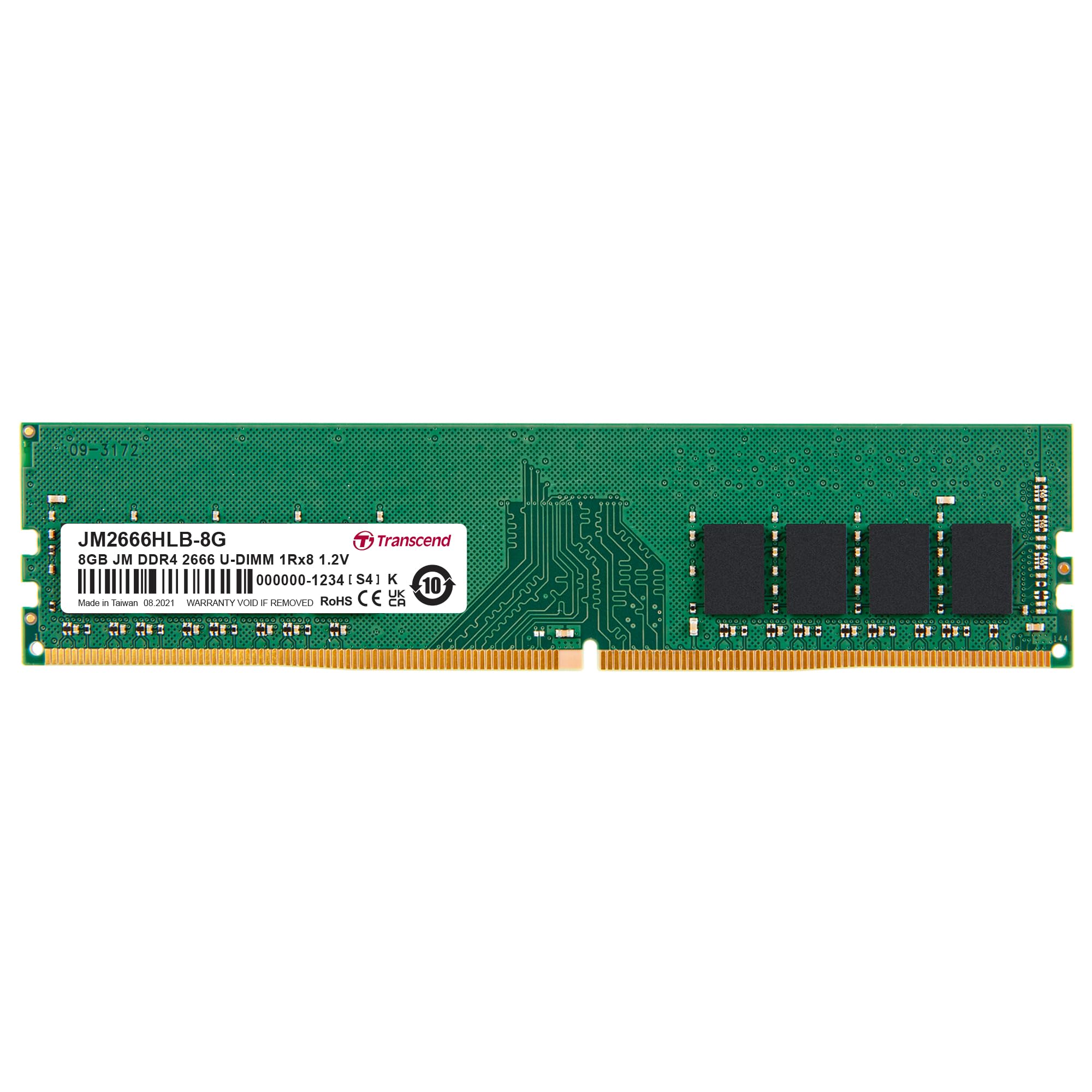 Transcend 8GB JM DDR4 2666 U-DIMM 1Rx8 1.2V (JM2666HLB-8G)