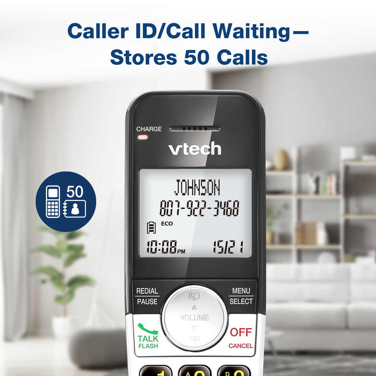 Vtech Cordless Phone With Large Display And Big Buttons, Dect 6.0 With ...