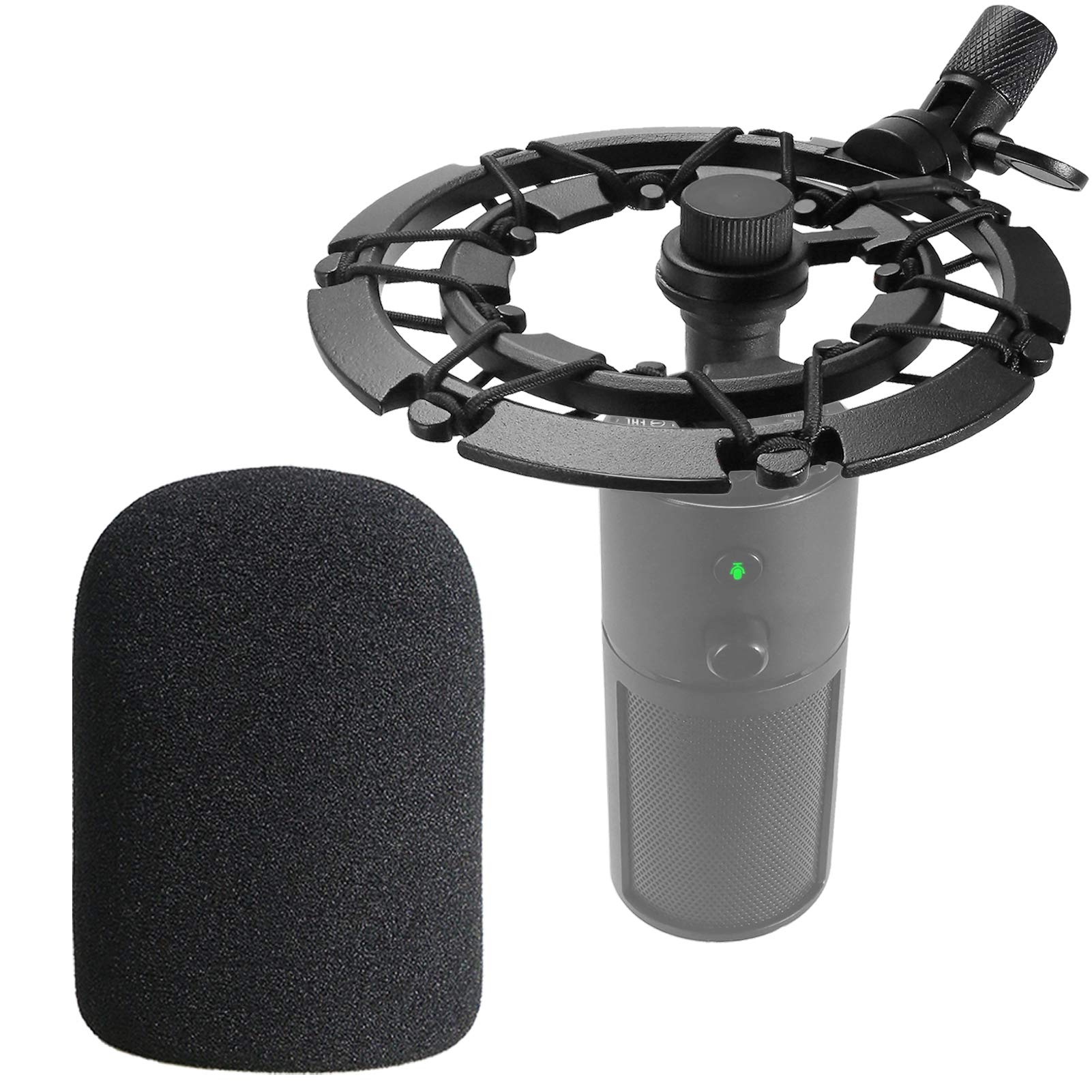 Shock Mount With Pop Filter For Razer Seiren X Microphone, Seiren X Shock Mount Reduces Vibration Noise Matching Mic Stand Boom