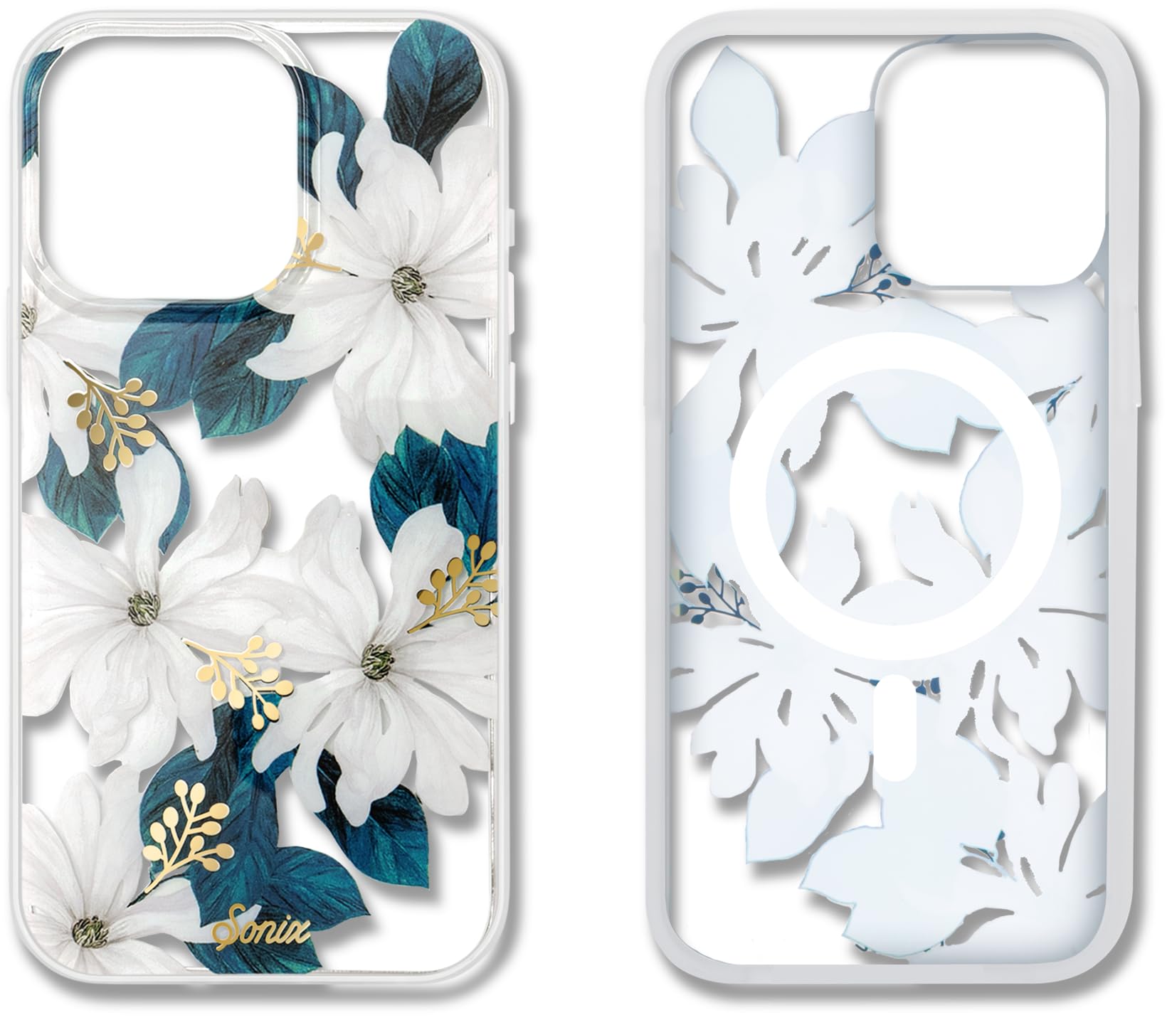 Sonix Case For Iphone 15 Pro Max | Compatible With Magsafe Iphone Case Floral | 10Ft Drop Tested | Delilah Flower