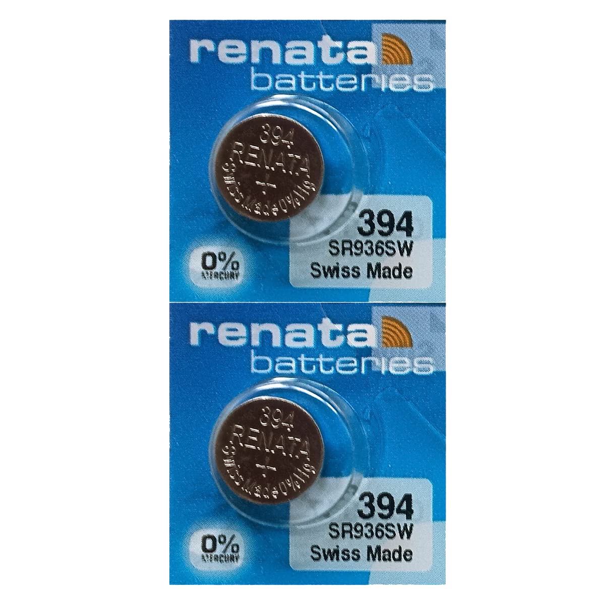 Renata 394 Sr936Sw Batteries   1.55V Silver Oxide 394 Watch Battery (2 Count)