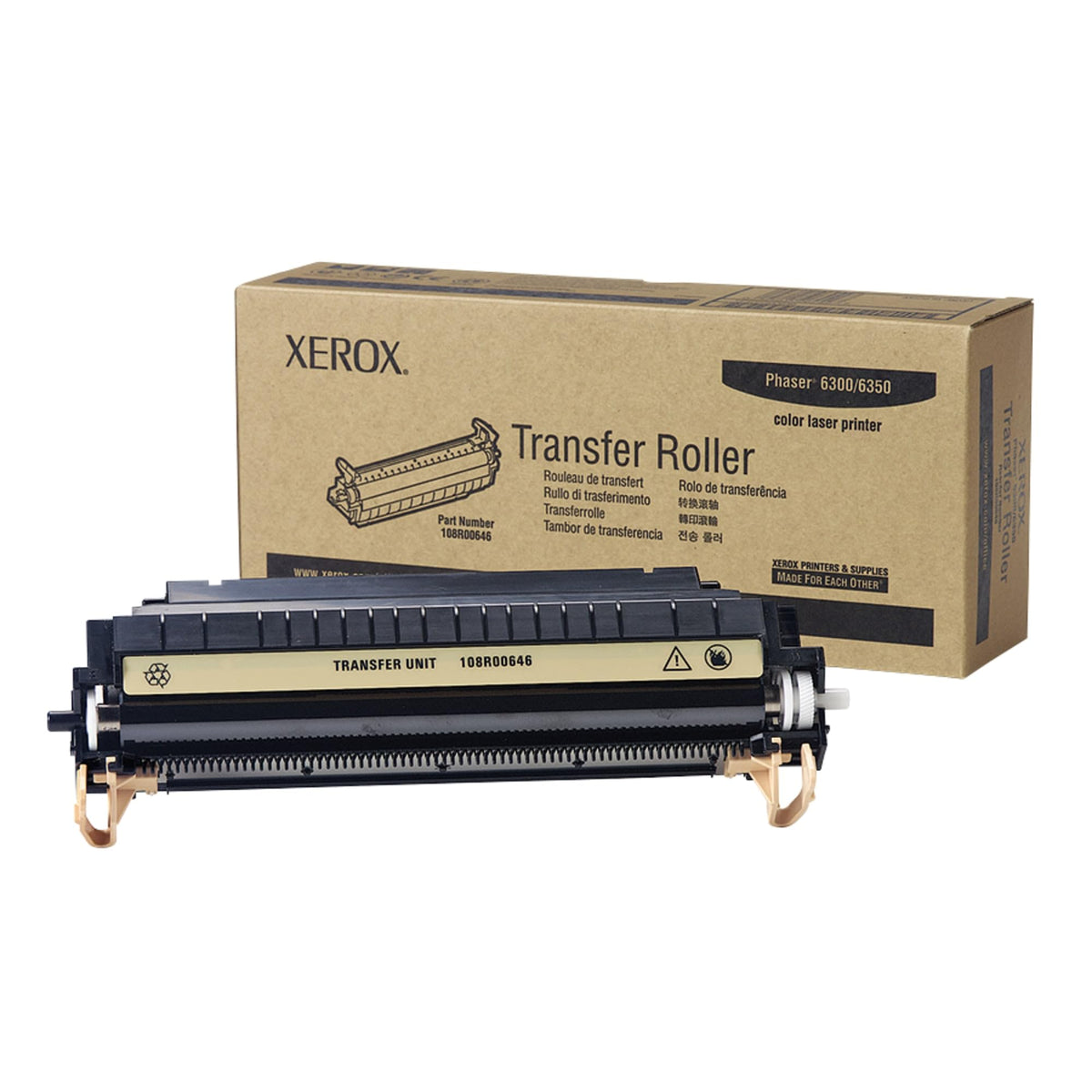 Genuine Xerox Transfer Roller for the Phaser 6300/6350/6360/6360Y, 108R00646