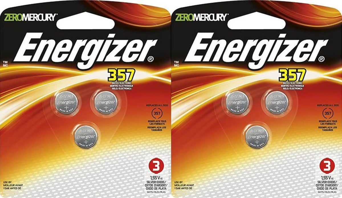 2 Packs Of Energizer 357Bp 3 Watch/Electronic Batteries
