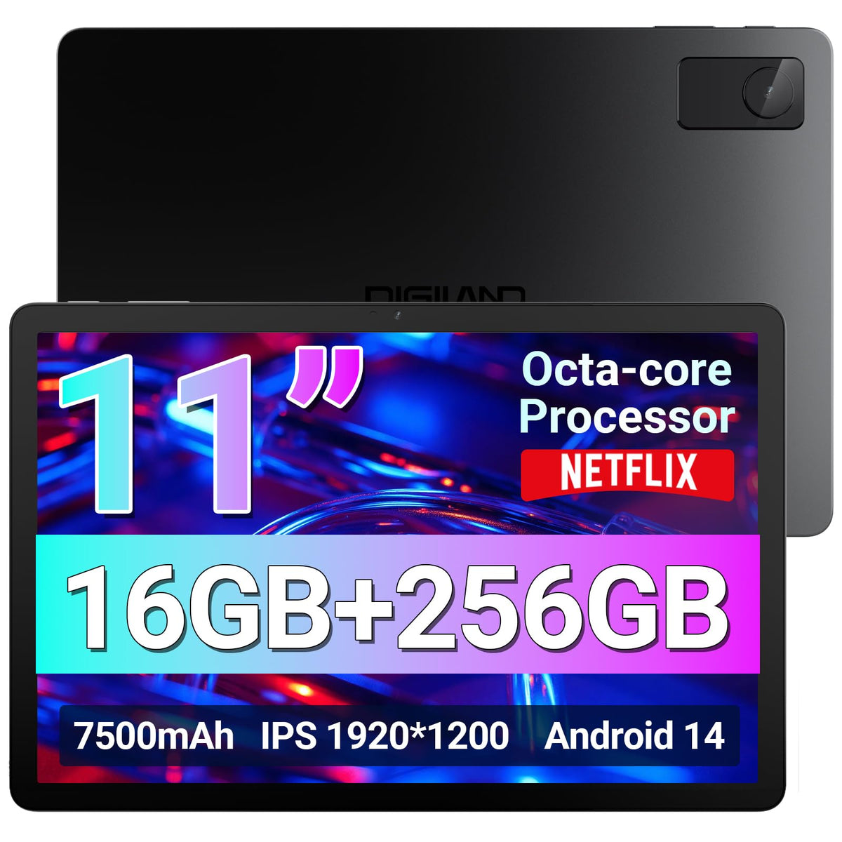 2025 Android 14 Tablet 11 Inch Gaming Tablets Mediatek Helio G99 Octa-Core Fhd 1920 * 1200 Display Android Tablet 16Gb Ram+256Gb