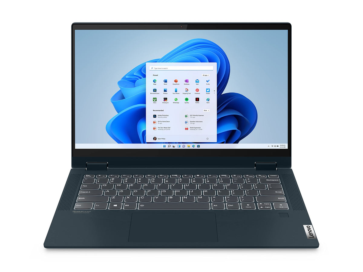 Lenovo Flex 5 Laptop, 14.0'' Fhd Touch Display, Amd Ryzen 5 5500U, 16Gb Ram, 256Gb Storage, Amd Radeon Graphics, Windows 11 Home
