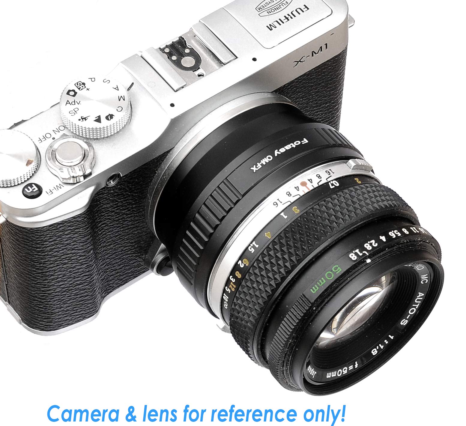 Fotasy Om Lens To Fuji X Adapter, Olympus Om Mount To X Mount Adapter, Fits Fujifilm X-Mount Mirrorless Cameras X-Pro2 X-E2 X-E3