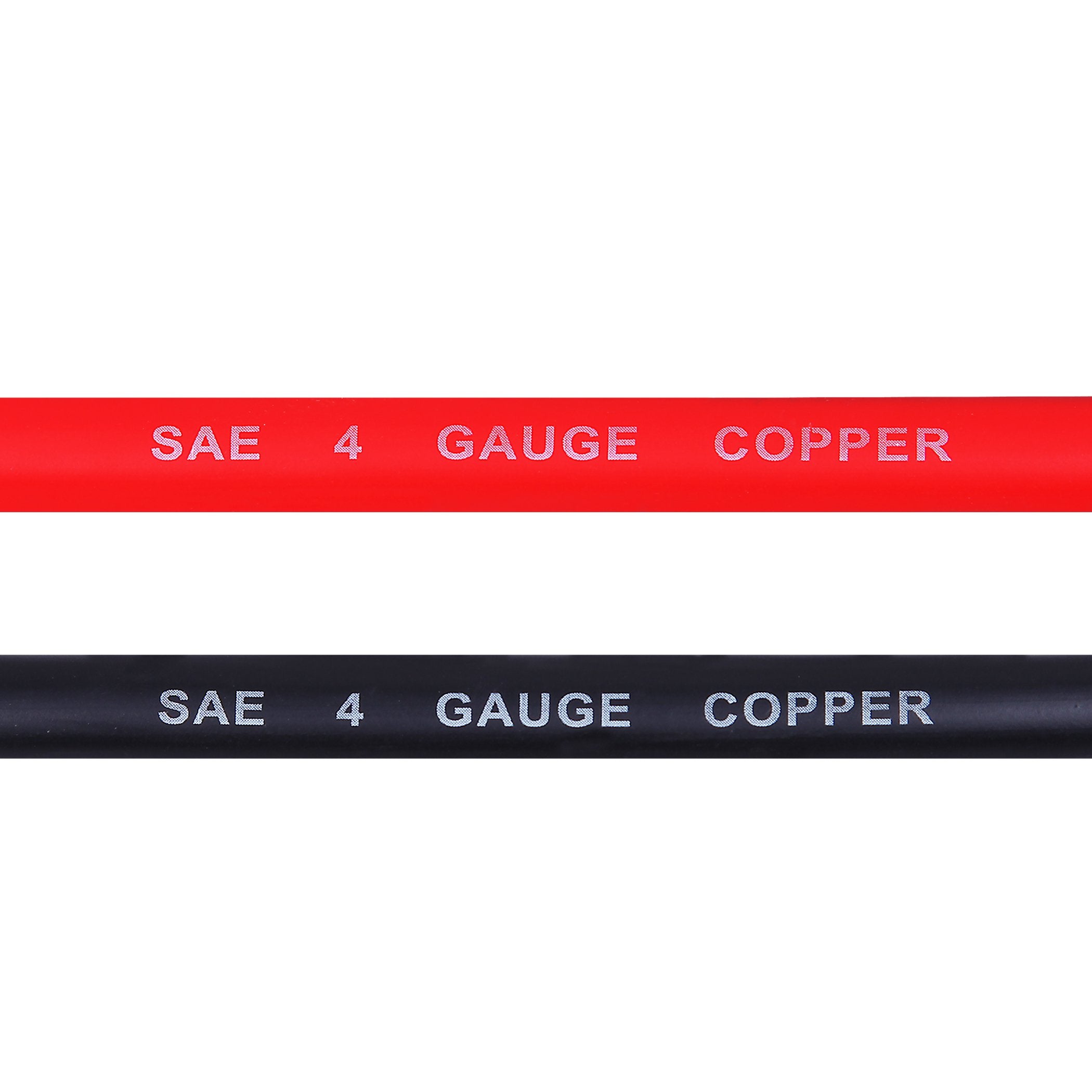 Cartman 4Awg 18 Inch Battery Inverter Cables Set, 4Gauge X 18'' (1 Positive & 1 Negtive) For Car, Truck, Rv, Solar