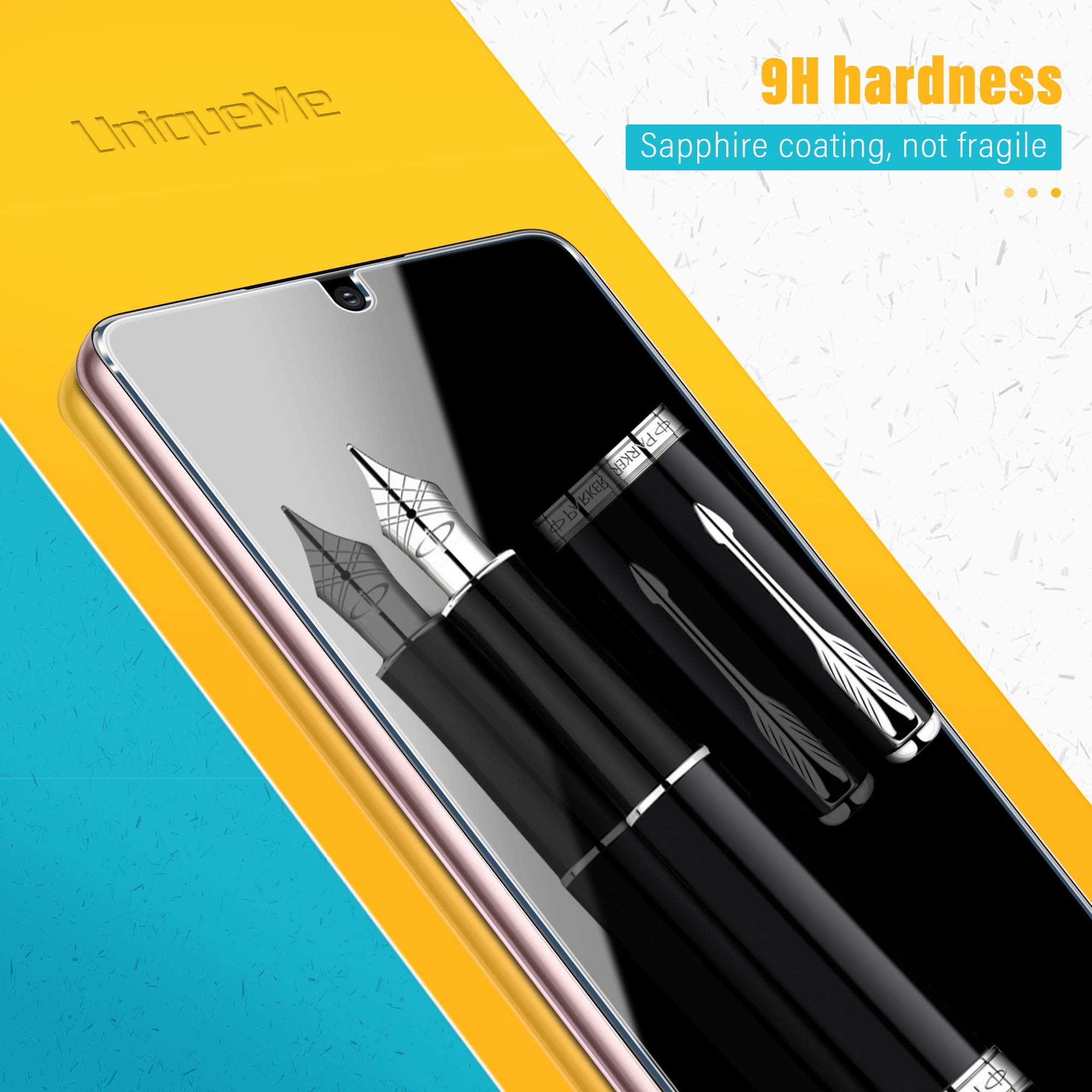 Uniqueme [ 2+2 Pack Compatible With Samsung Galaxy S21 Plus / S21+ 5G   6.7 Inch Tempered Glass + Camera Lens Protector Screen P