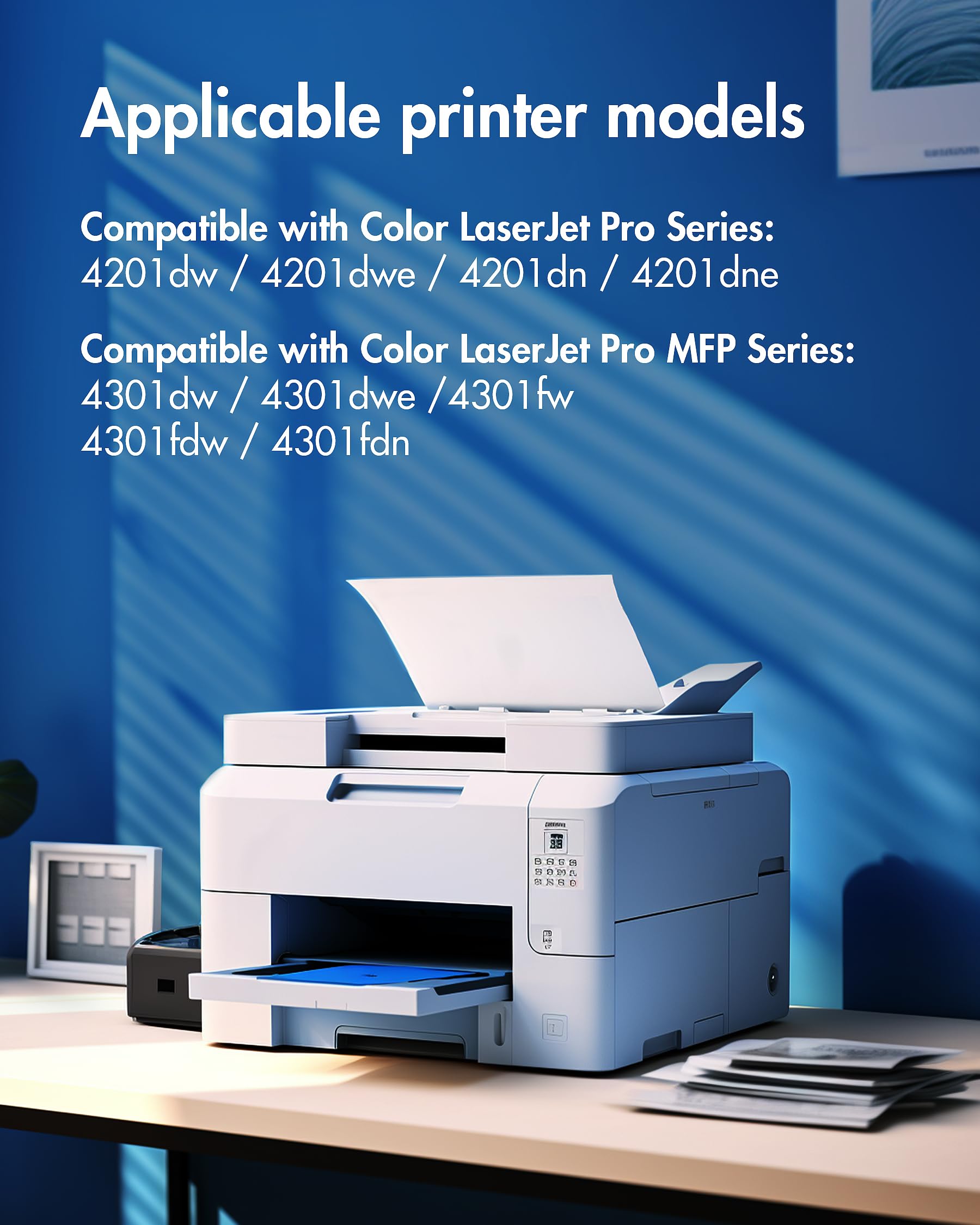 210X 210A Toner Cartridges 4 Pack - Replacement For Hp 210X Hp 210A, Works For Hp Color Laserjet Pro Mfp 4301Fdw Wireless Printe