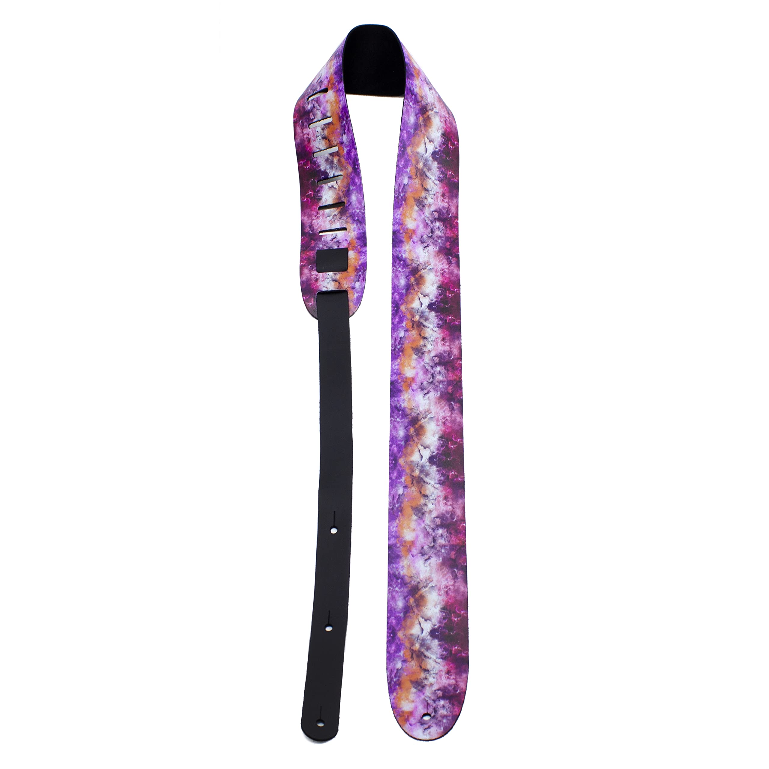 Perris Leathers Ltd. - Guitar Strap - Direct To Leather - Adjustable- Pink Crystal - For Acoustic/Bass/Electric Guitars - Made