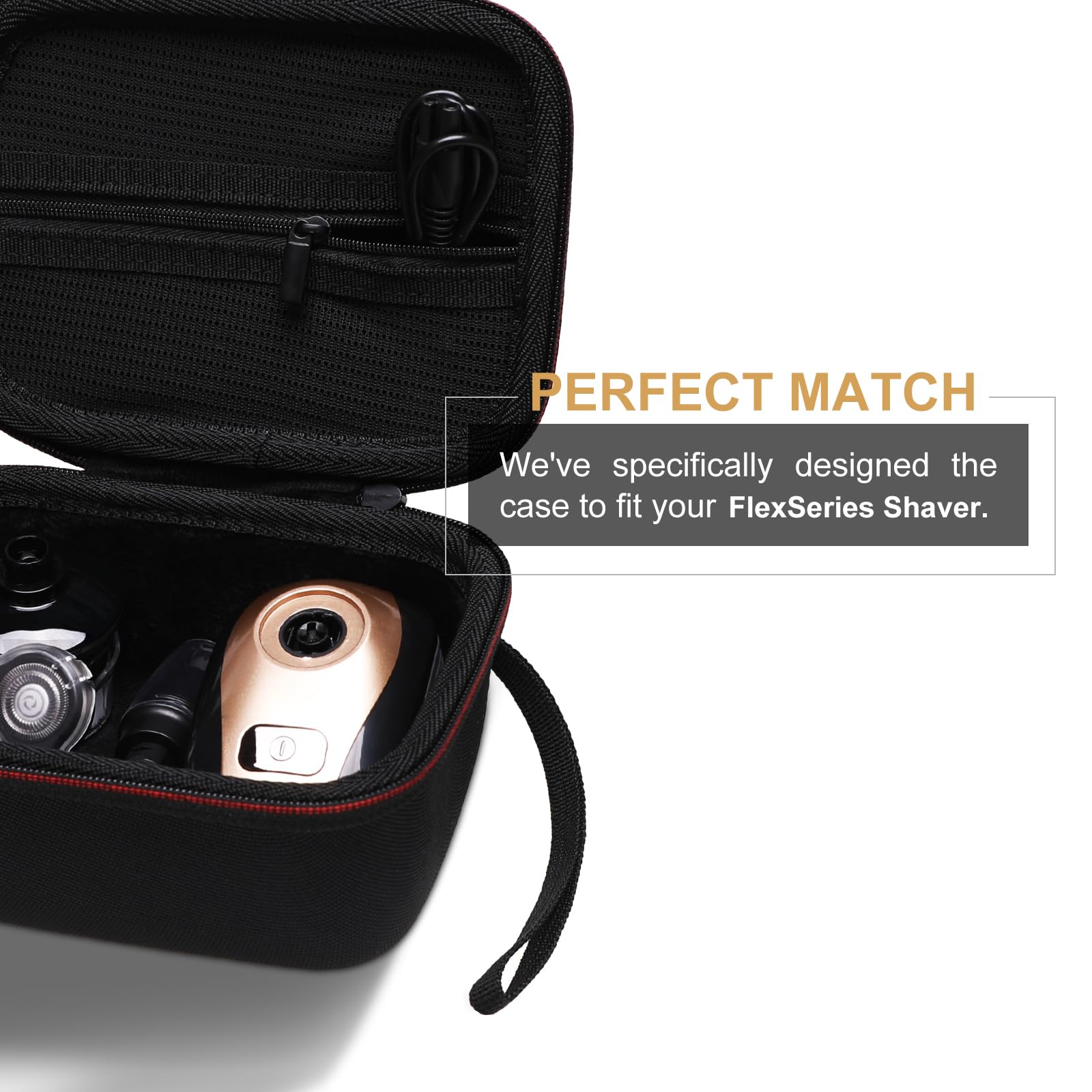 Ltgem Electric Shaver Case Compatible With Flexseries Electric Head Hair Shaver, Bald Head Waterproof Razor Cases Travel Protect