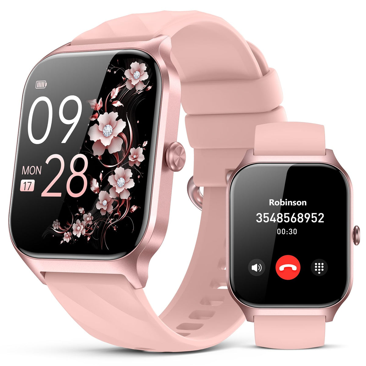 Paybay Smart Watch For Women Men - Answer/Make Call, Fitness Tracker Smartwatch For Android Iphone Compatible, Heart Rate Monito