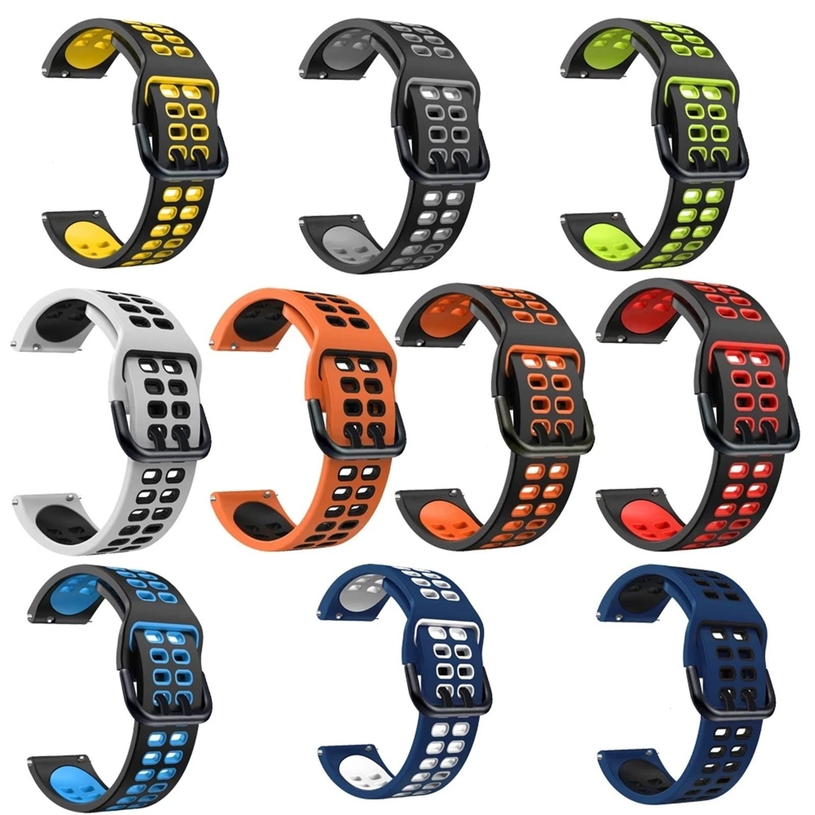 Epano 20Mm Replacement Watchband Straps For Coros Pace 2 Sport Silicone Smart Watch Band For Coros Apex 42Mm Wristband Bracelet