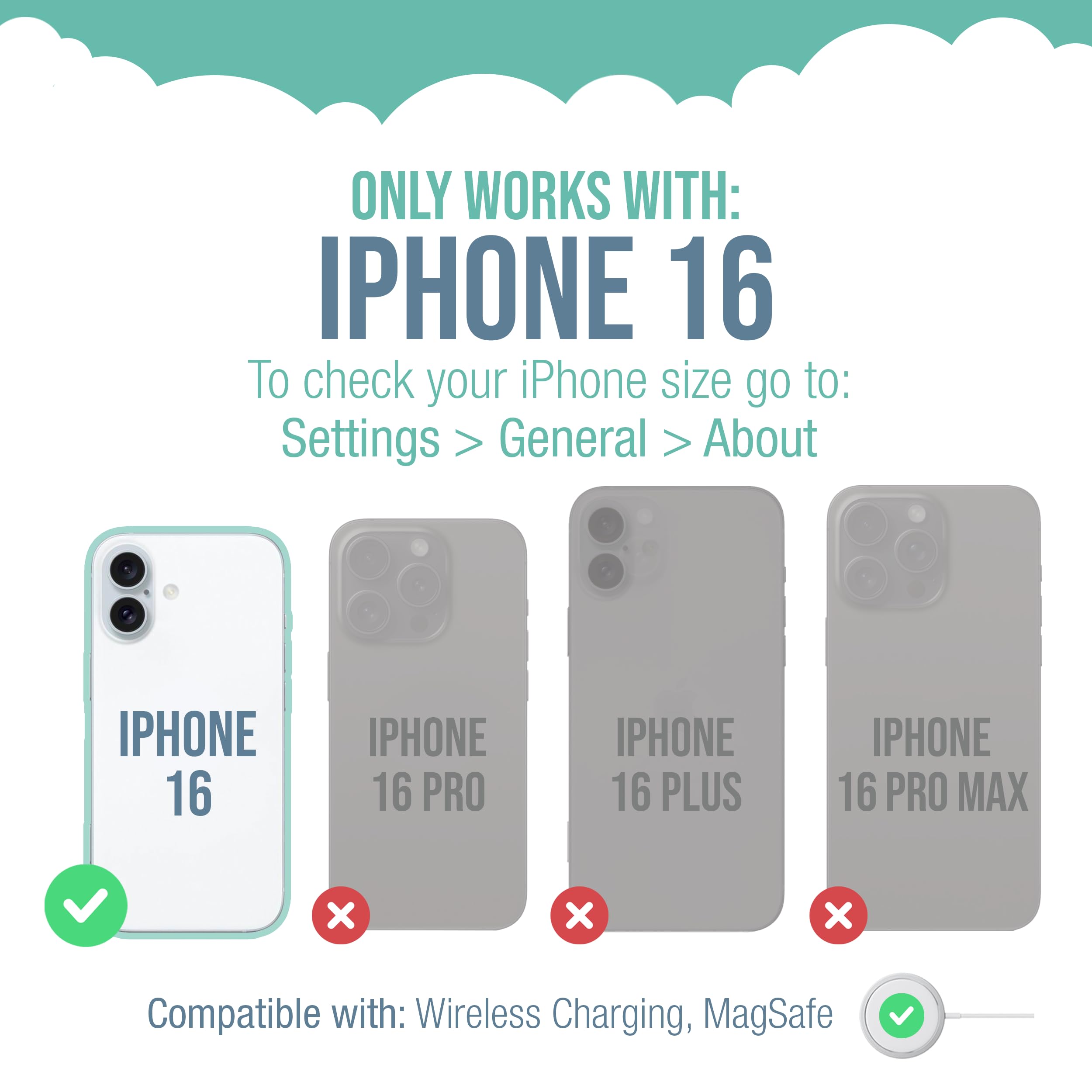 Smartish Iphone 16 Protective Magnetic Case   Gripzilla Compatible With Magsafe [Rugged + Tough] Heavy Duty Grip Armored Slim Co