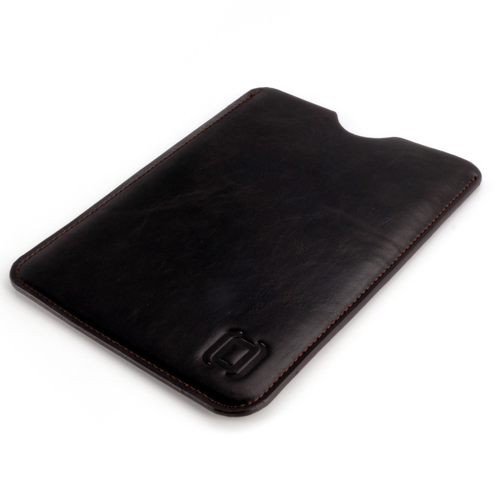 Dockem Executive Sleeve For Kindle Paperwhite (2012 2018 Models), Kindle 6', Kindle Voyage; Slim, Simple, Professional Case: Microfiber Felt Lined Basic Synthetic Leather Protective Cover [Dark Brown]