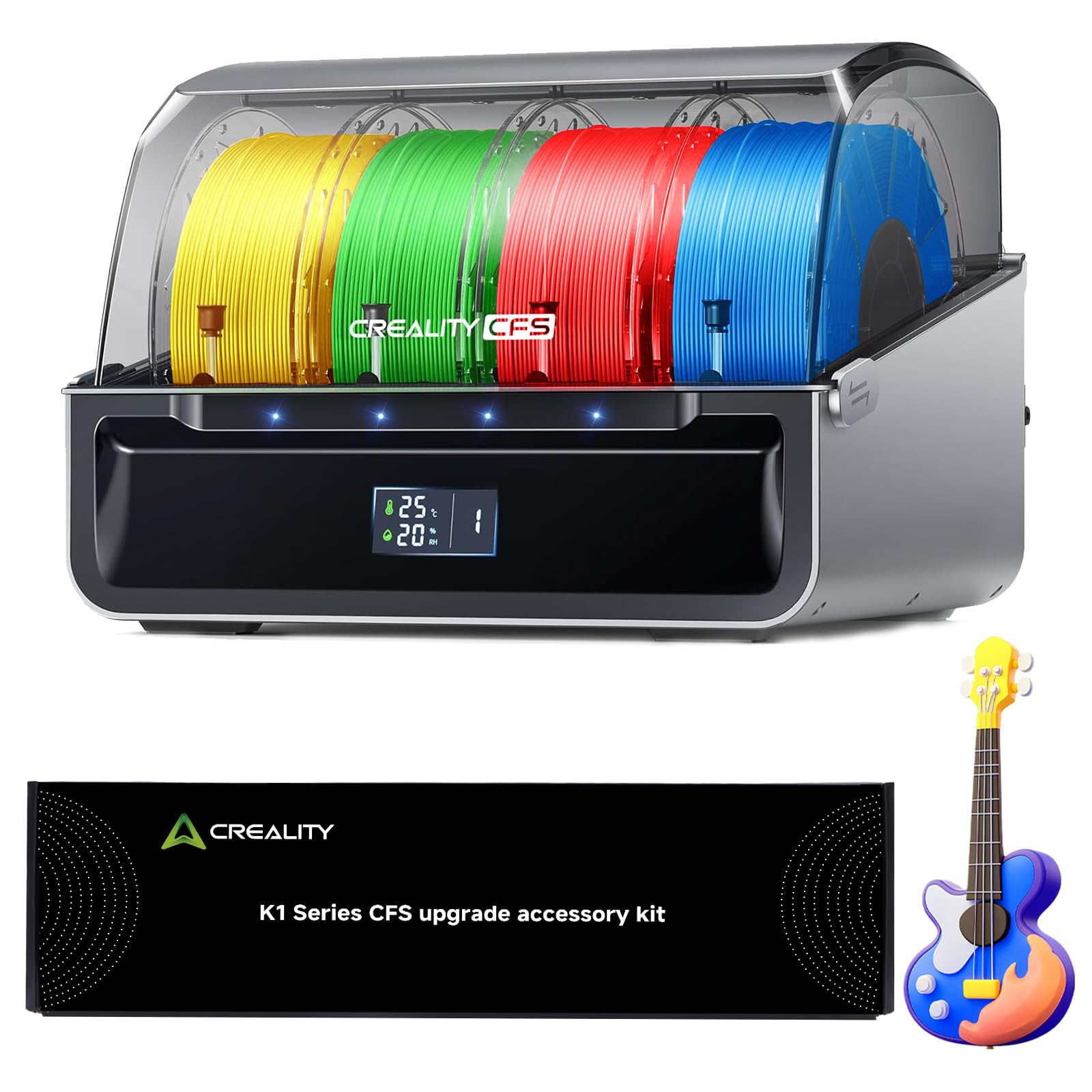 Official Creality CFS with K1 Series CFS Upgrade Kit, Multicolor 3D Printer Automatically Filament System, Supports 4 Parallel D
