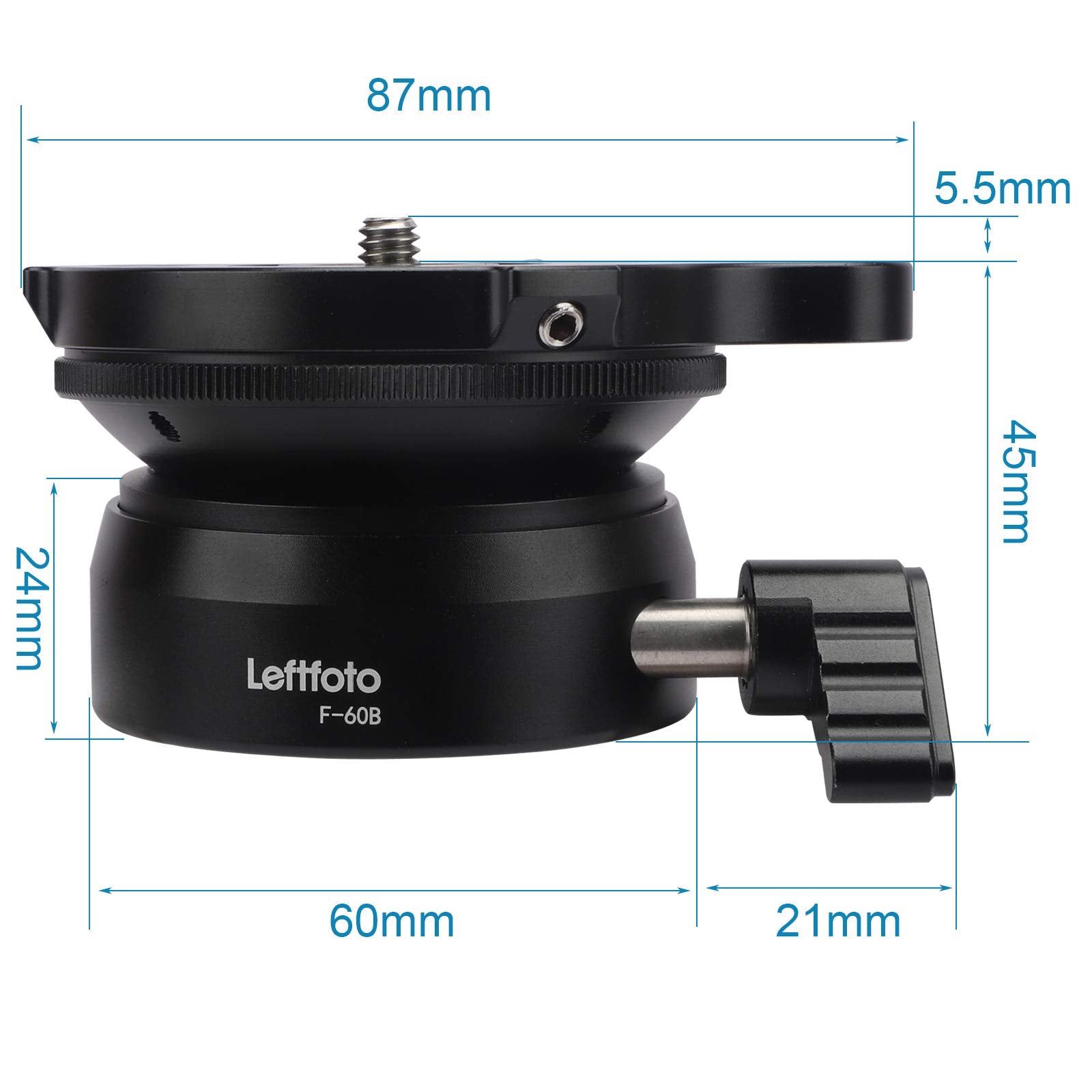 Tripod Leveling Base Half Ball Quick Tilted Up And Down 15 Degrees In Any Direction For Canon Nikon And Other Dslr Cameras Tripo