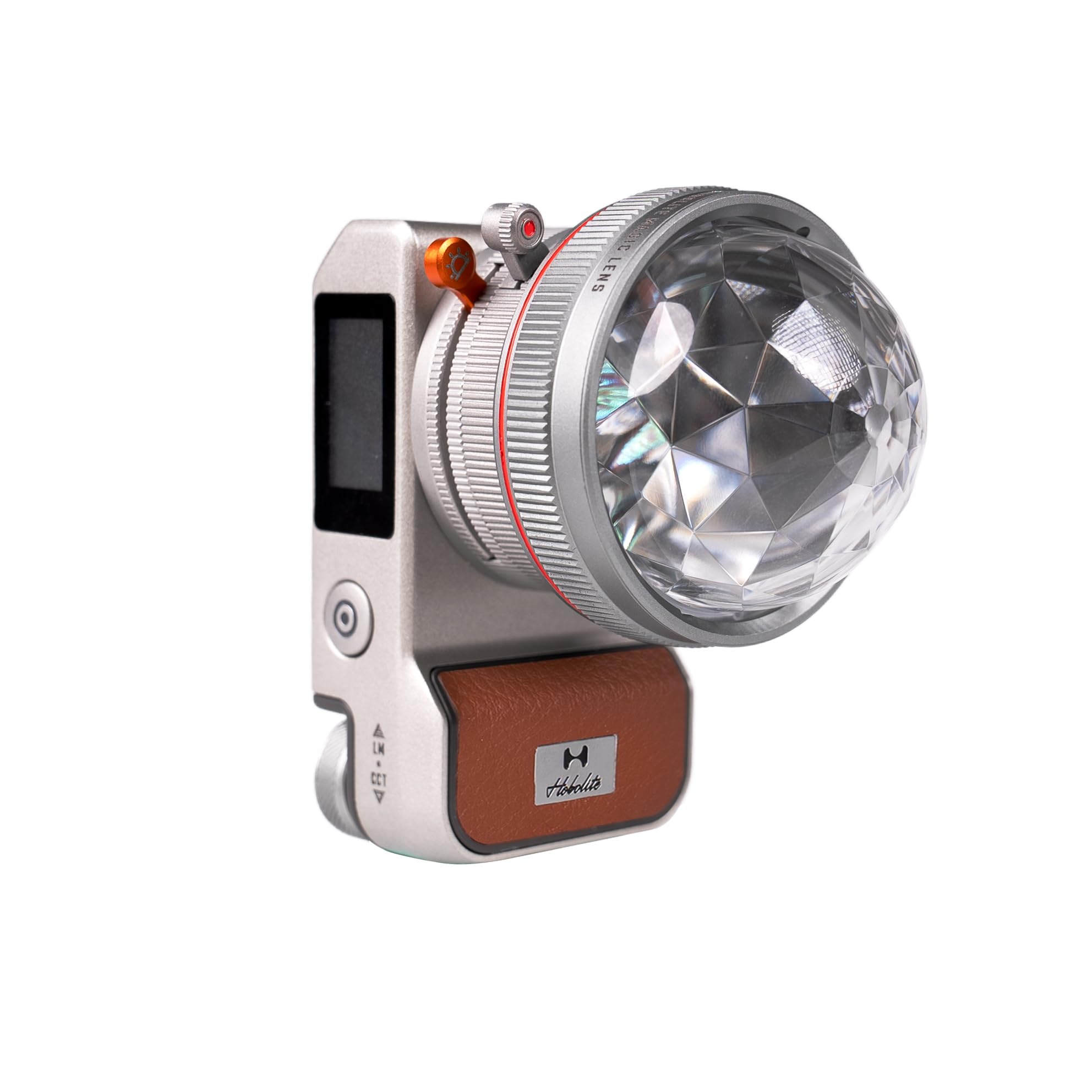 Hobolite Iris Led Video Light Creator Kit With Lcd Display, App Control, Magic Lens, 4 Color Gels, Cri/Tlci 96+, 2700 6500K Port