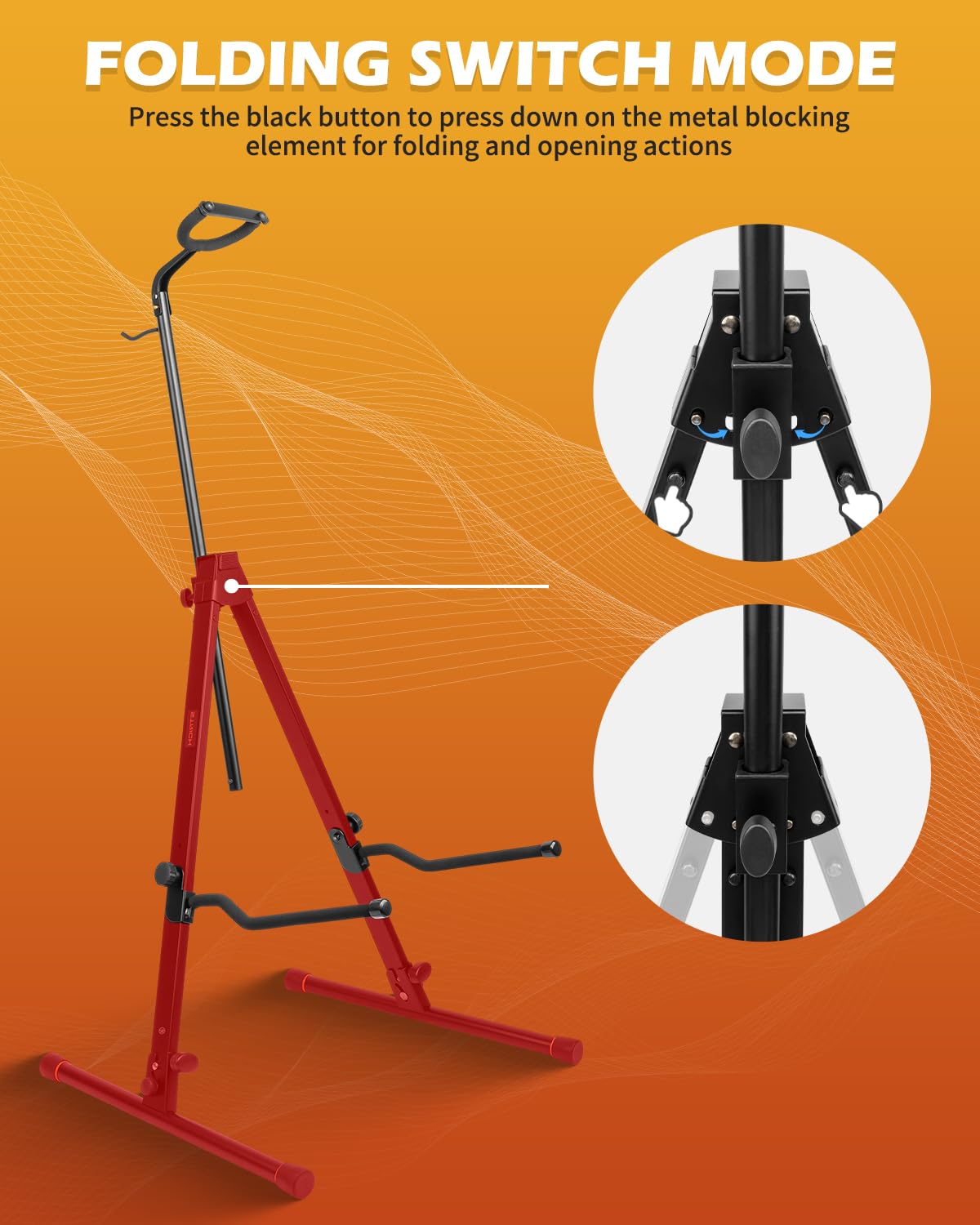 Strich Adjustable Cello Stand With Bow Hook,Sturdy And Double Bass,Upright Bass,Contrabass,Bass Violin,Fiddle,Floor Steel Holder