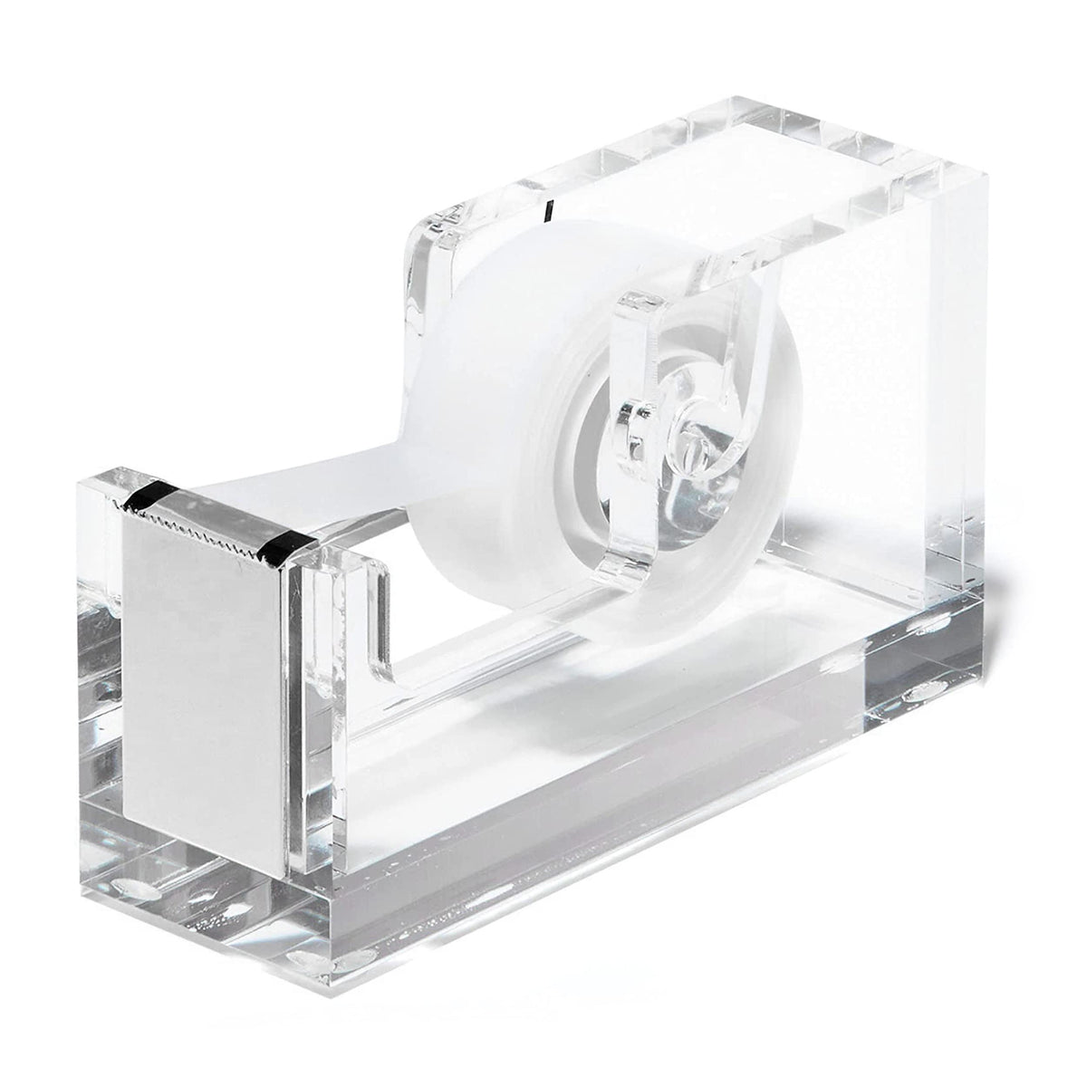 Officegoods Acrylic Tape Dispenser   Beautiful Modern Accessory For The Stylish Desk At Home, The Office, Or School   Holds Stan