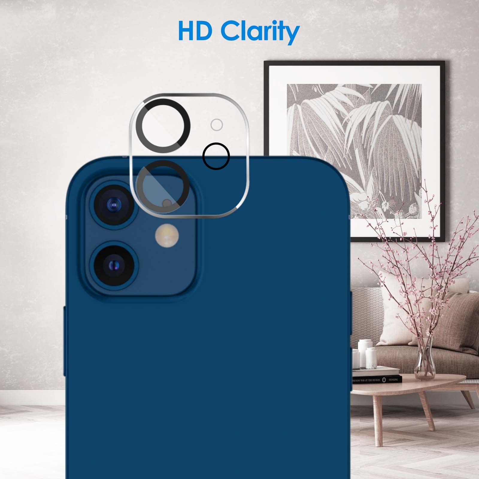 Jetech Camera Lens Protector For Iphone 12 6.1-Inch, 9H Tempered Glass, Hd Clear, Anti-Scratch, Case Friendly, Does Not Affect N