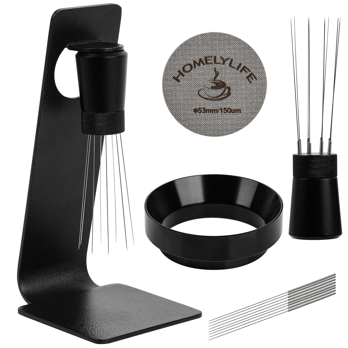 Wdt Tools Espresso Puck Screen, 53Mm Espresso Accessories Kit   150M Puck Screen Set, 0.25Mm 316 Stainless Steel 8 Needles Coffe