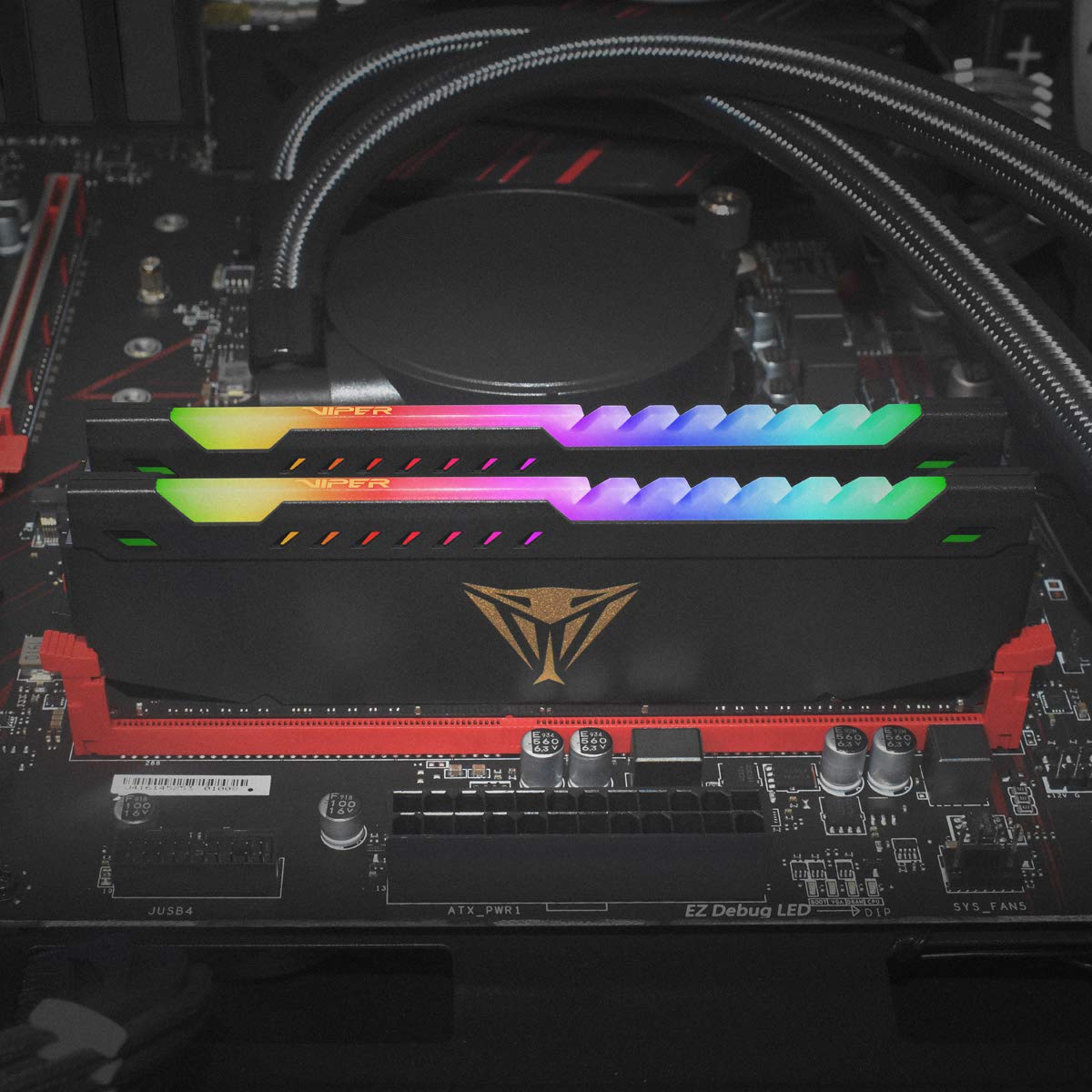 Patriot Viper Steel Rgb Ddr4 Ram 32Gb (1X32Gb) 3600Mhz Cl20 1.35V Udimm Desktop Gaming Memory Module Compatible With Xmp   Pvsr4