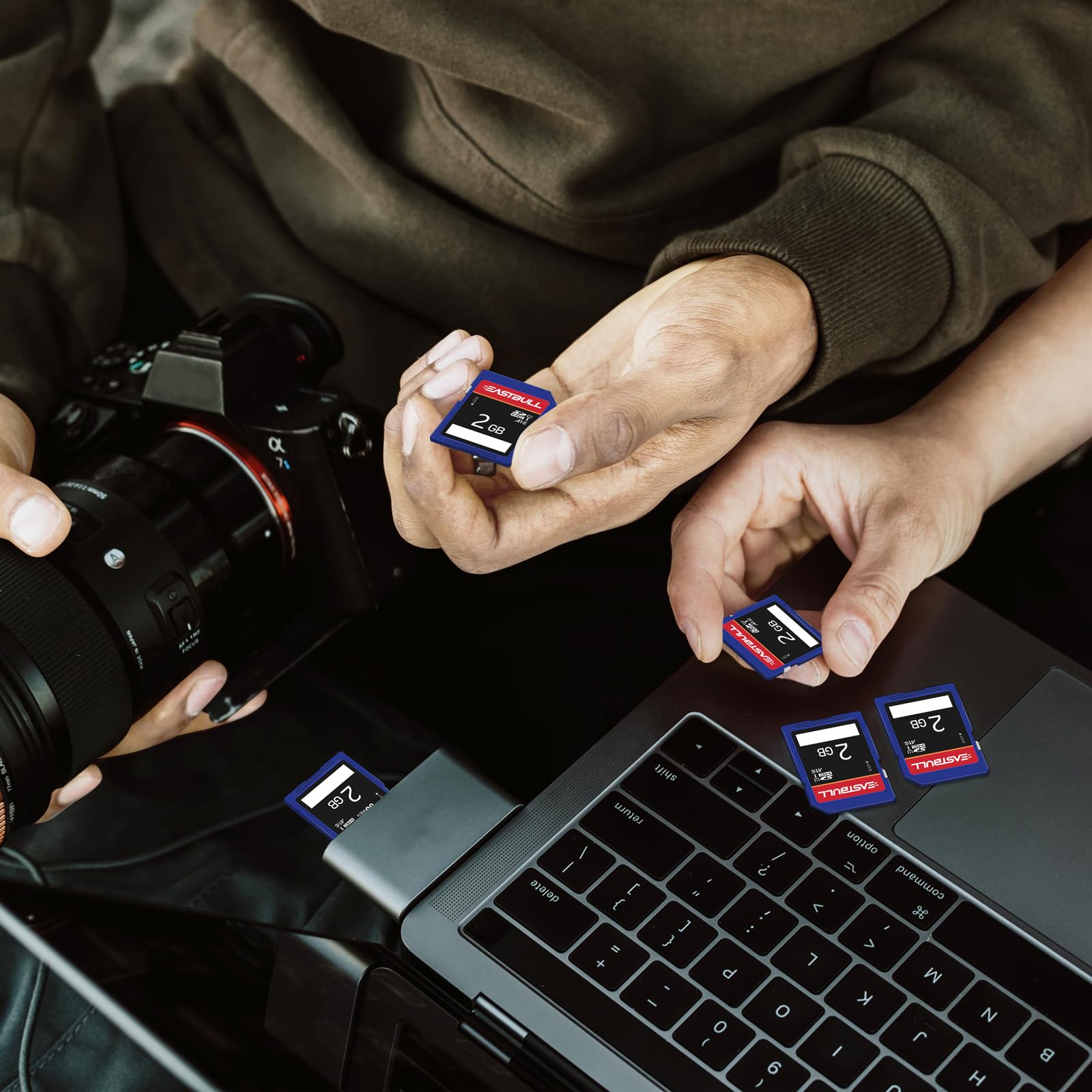 5 Pack Of Sd Card 8Gb Eastbull Class 10 Sd Card U1 V30 High Speed 100Mb/S Read Sdhc Memory Card 5 Pack For Camera, Full Hd Video