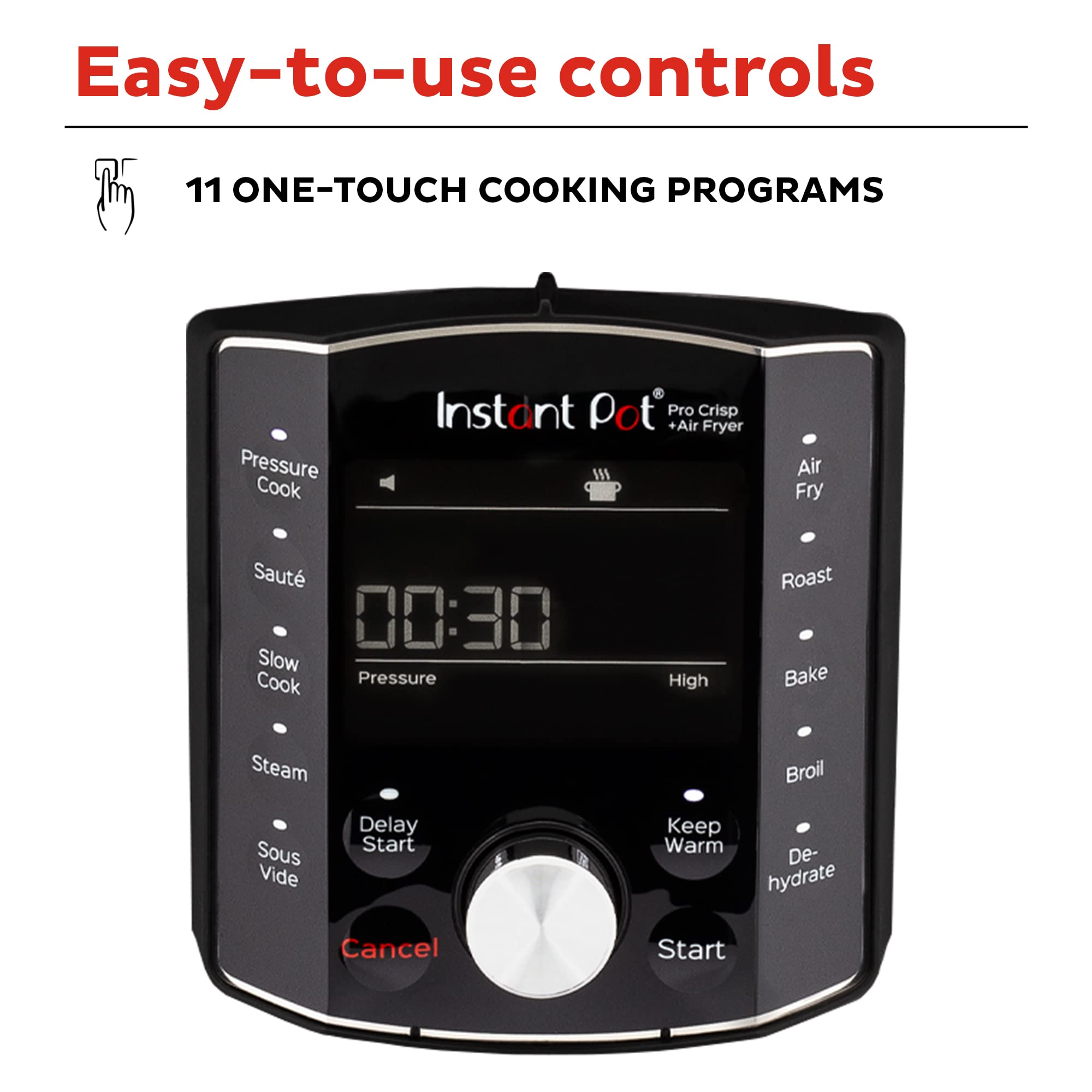 Instant Pot Pro Crisp 11 In 1 Air Fryer And Electric Pressure Cooker Combo With Multicooker Lids That Air Fries, Steams, Slow Cooks, Saut�s, Dehydrates, & More, Free App With Over 800 Recipes, 8 Quart