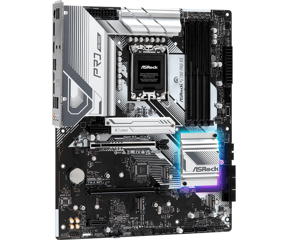 ASRock Z790 Pro RS Intel Z790 Series CPU (LGA1700) DDR5 Memory Compatible Z790 ATX Motherboard