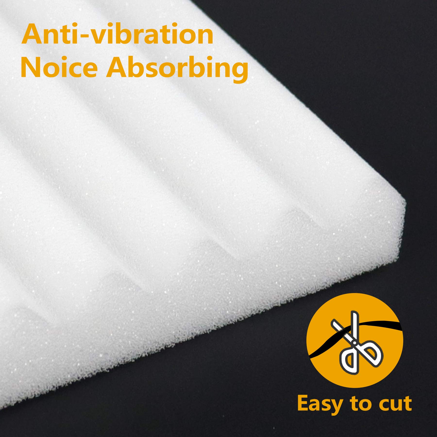 Lbg Products Window Air Conditioner Foam Insulation Panels, Ac Side Insulating Panel Kit, 2 Pack,White Beige, 17In High X 9In Wi