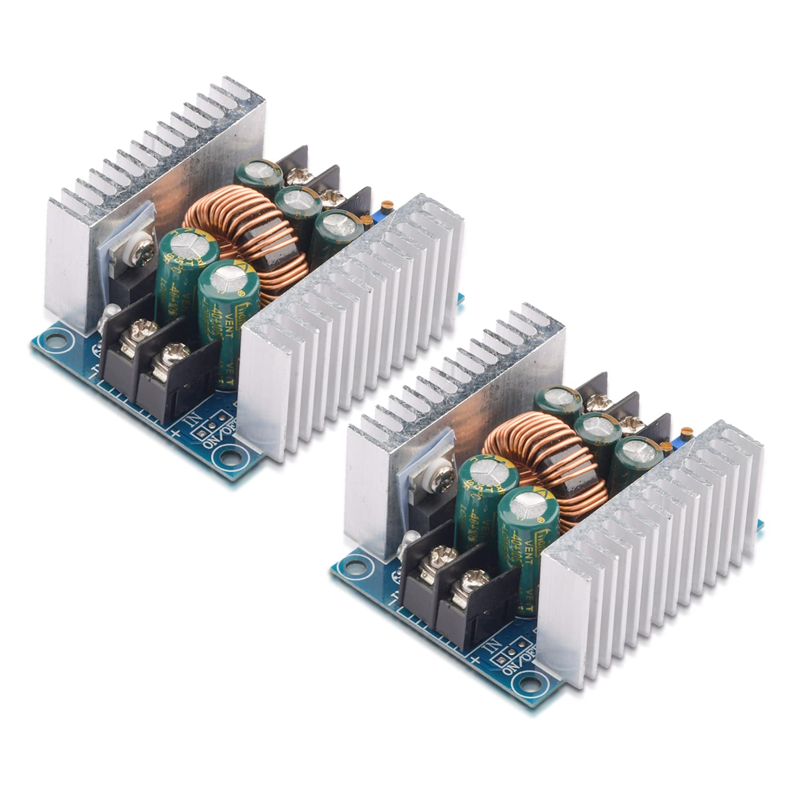 Diymore 2Pcs 20A 300W Cc Cv Step Down Module Adjustable Dc 6 40V To 1.2 36V Voltage Regulator Buck Converter Constant Current Po