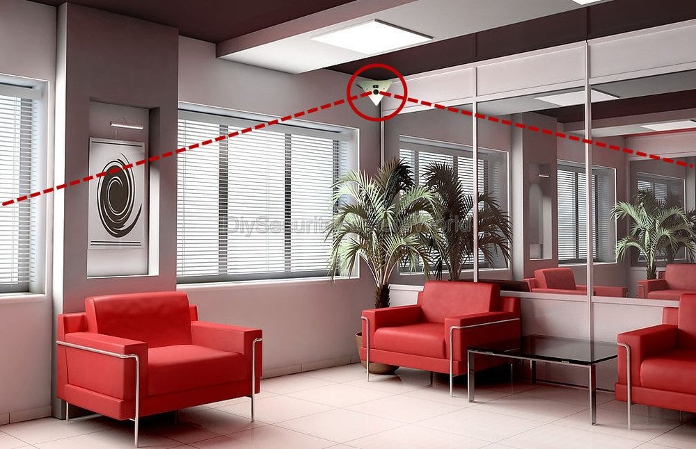 Diysecuritycameraworld H.264 1920X1080P 2.0Mp Ip Network Nightvision Corner Mountable Camera 12Vdc Support Audio P2P, Mobile Pho