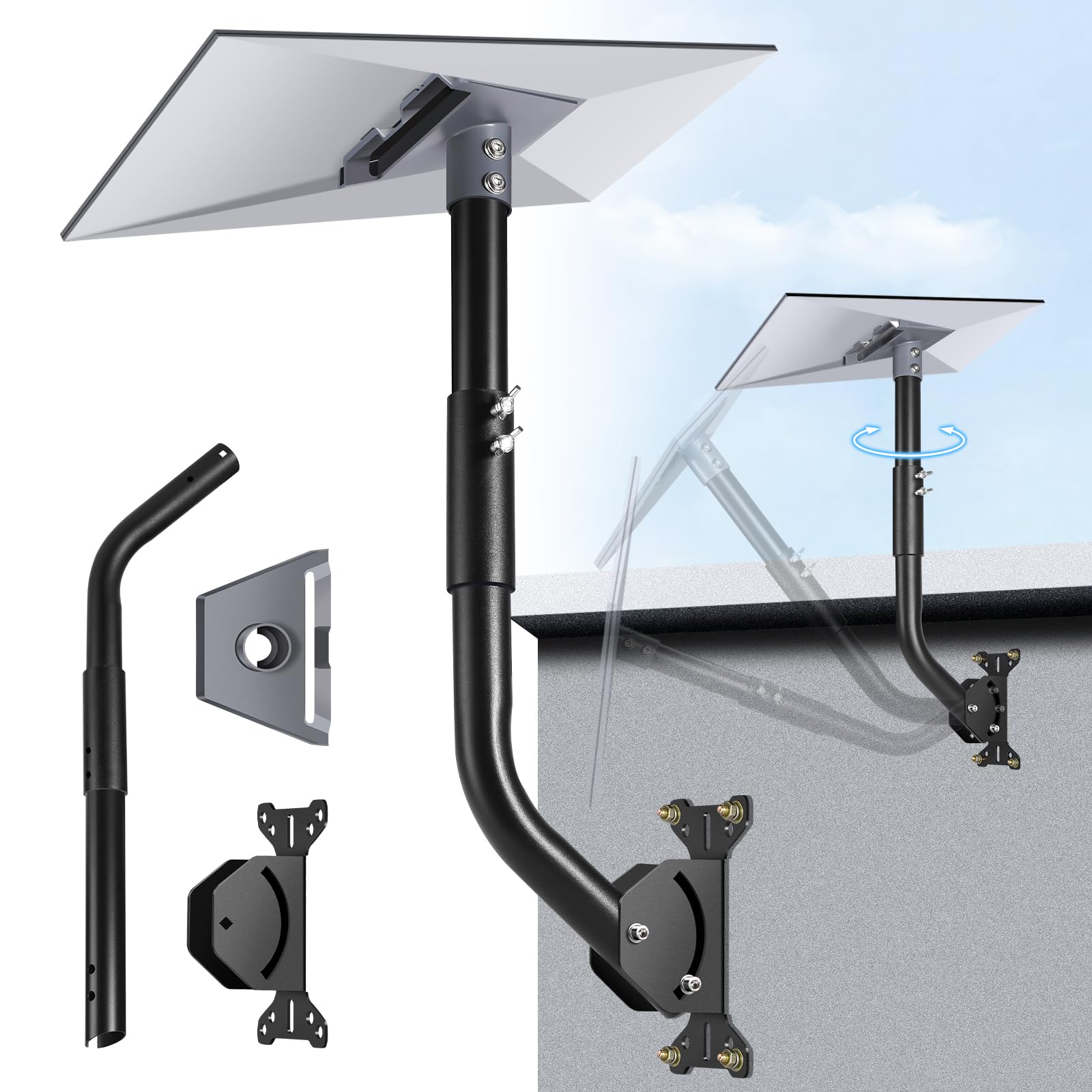 Gadfish Gen 3 Starlink Mount, Compatible With Gen3 Starlink, Adjustable Starlink Gen 3 Mount, Starlink Pole Mount+Starlink Gen 3