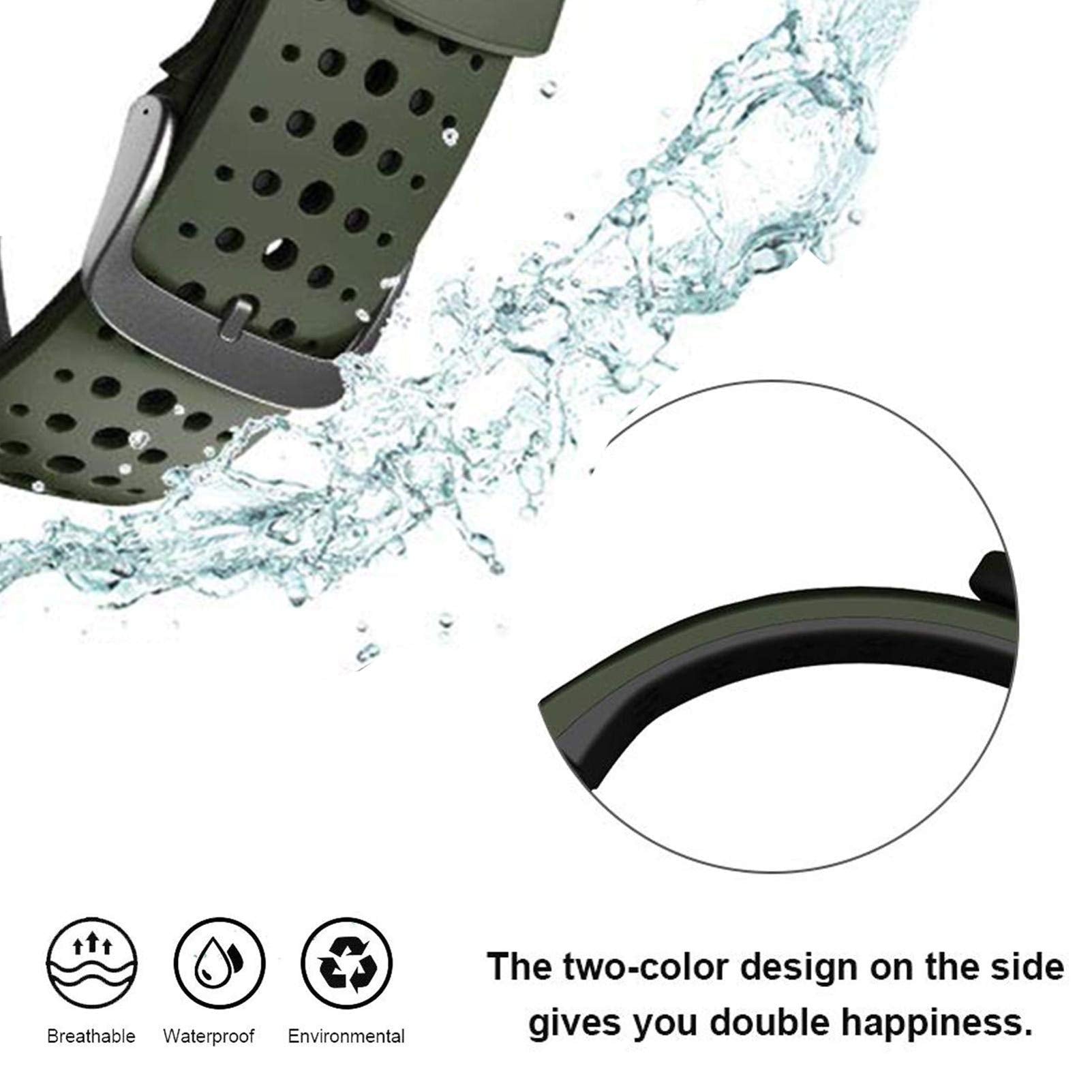 Abanen For Fenix 7 / Fenix 6/ Fenix 5 / Epix 2 Silicone Quick Fit 22Mm Watch Bands, Soft Sport Skin Friendly Waterproof Wristban