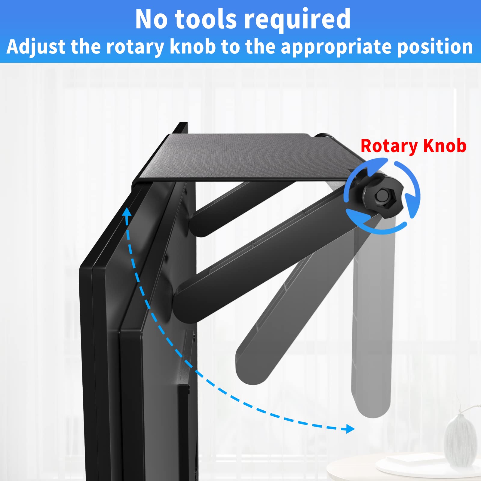 13 Inch Wide Platform Adjustable Tv Top Shelf,Screen Top Shelf Mount,Monitor Top Of Tv Shelf Mounting Bracket For Streaming Devi