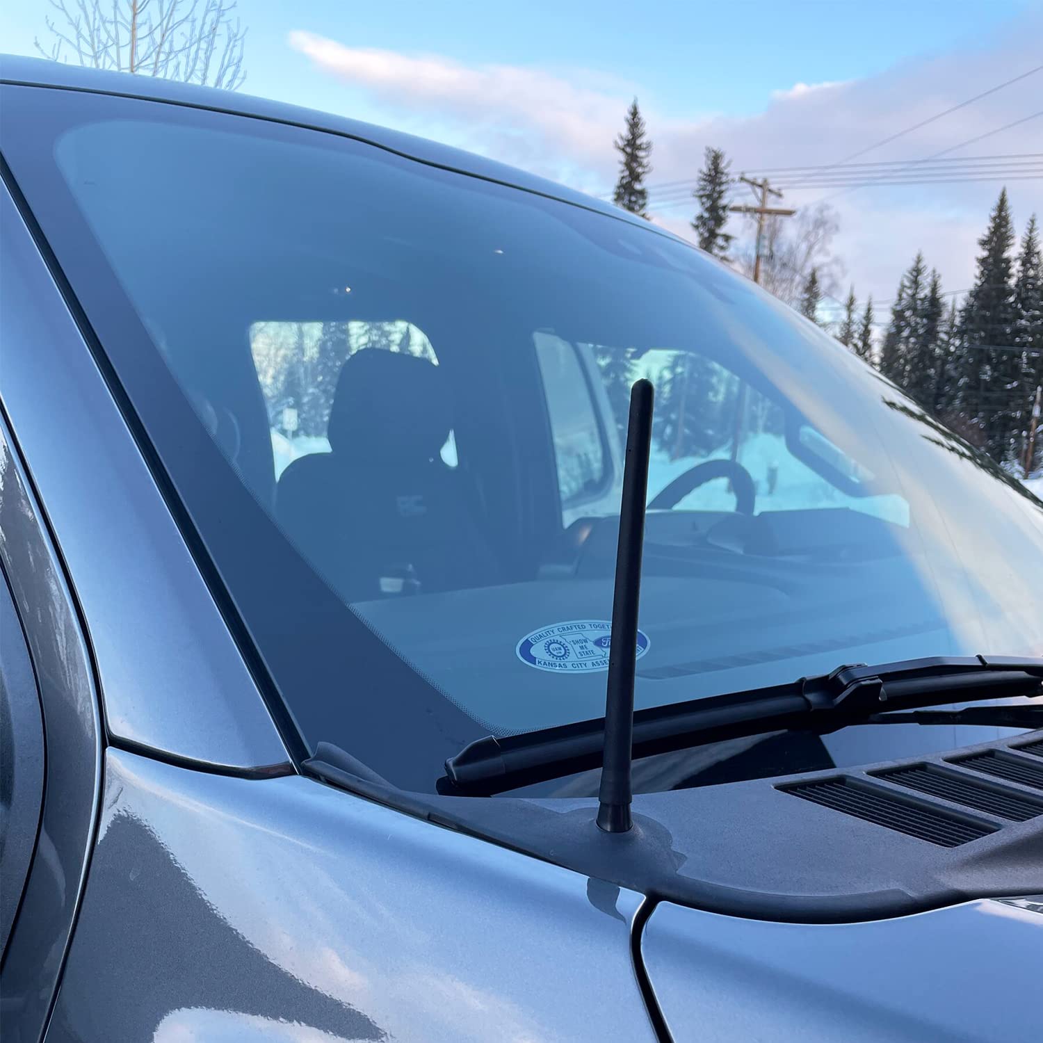 Vofono Short Antenna Fits Ford F150 F 150 2009 2025, Ford F150 Accessories Stubby Pickup F 250 F 350 2017+ Bronco Truck Antenna Replacement