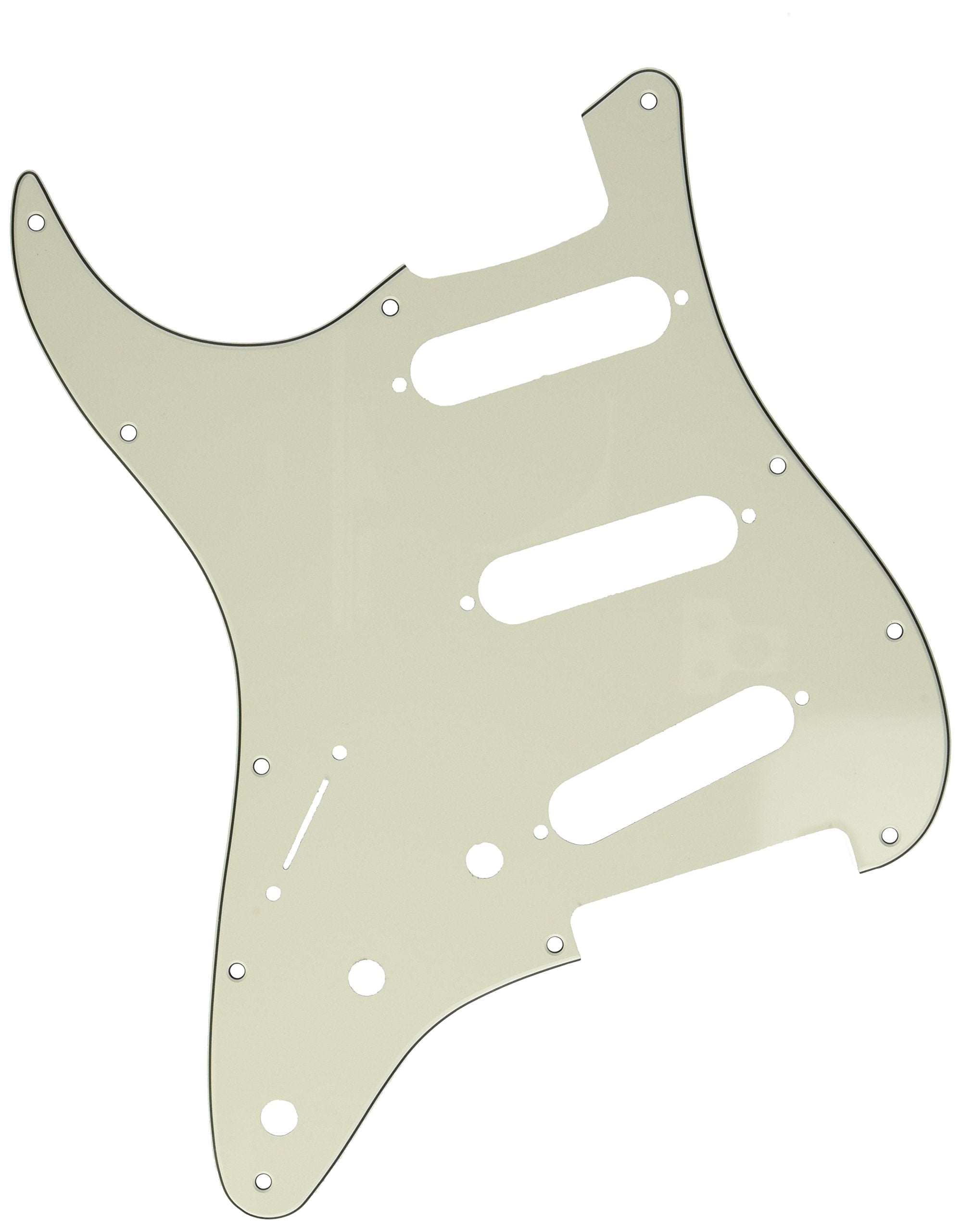 Fender Modern Pickguard, Stratocaster Lh, 11-Hole - Parchment 3-Ply