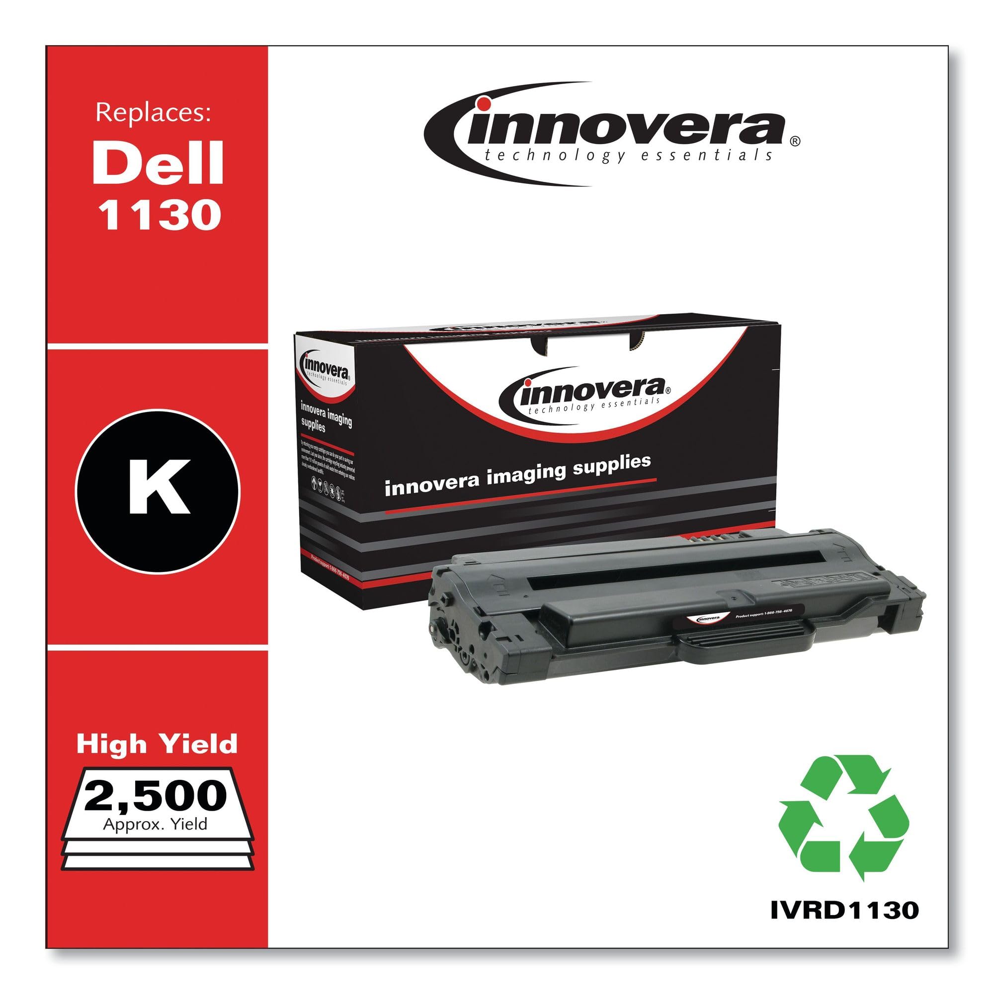 Innovera Ivrd1130 Remanufactured 2500 Page Yield Toner Replacement For 330 9523   Black