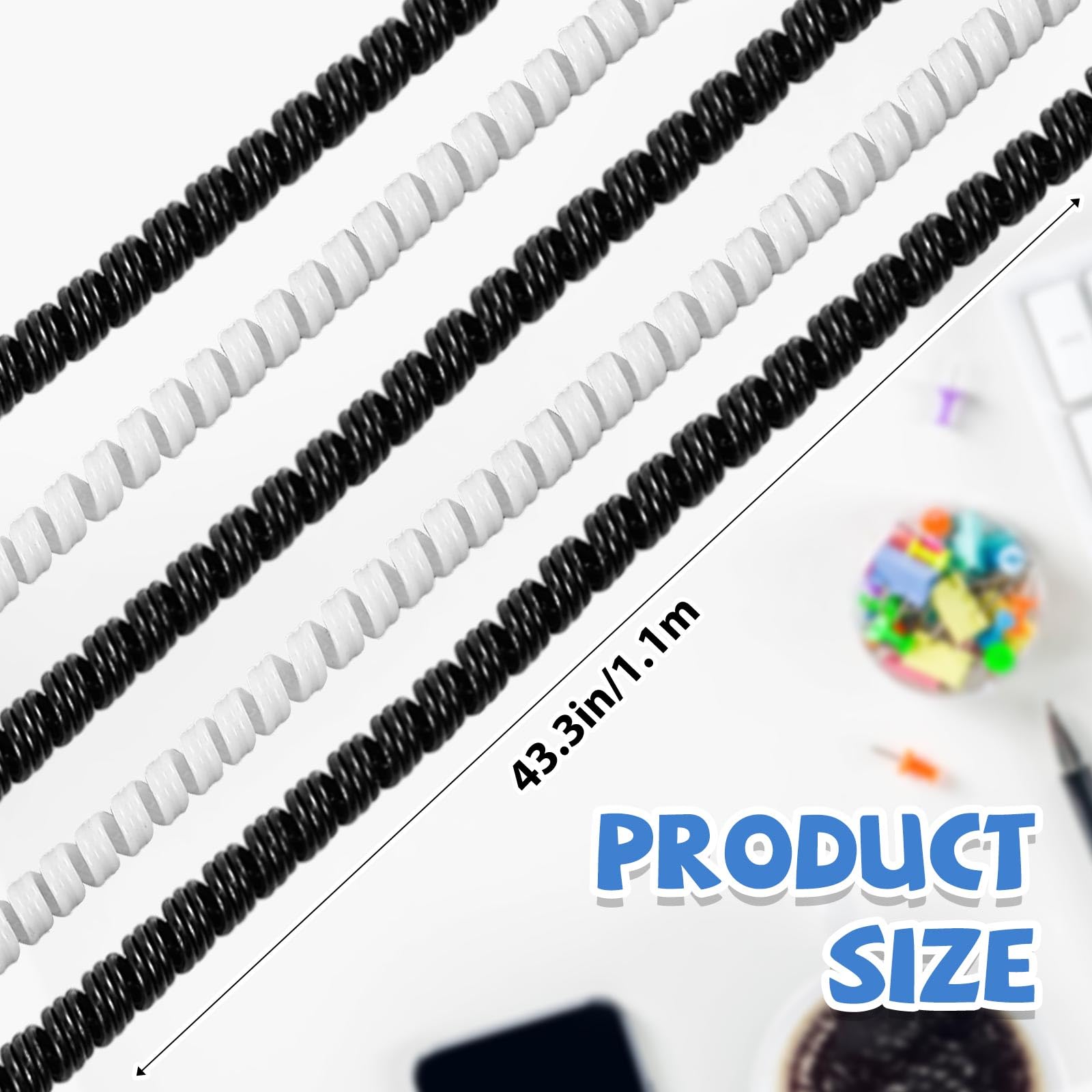 Frienda 10 Pcs Spiral Cable Protector, Chargers Cable Protector Data Cable Protective Sleeve Headphone Saver Charger Protective