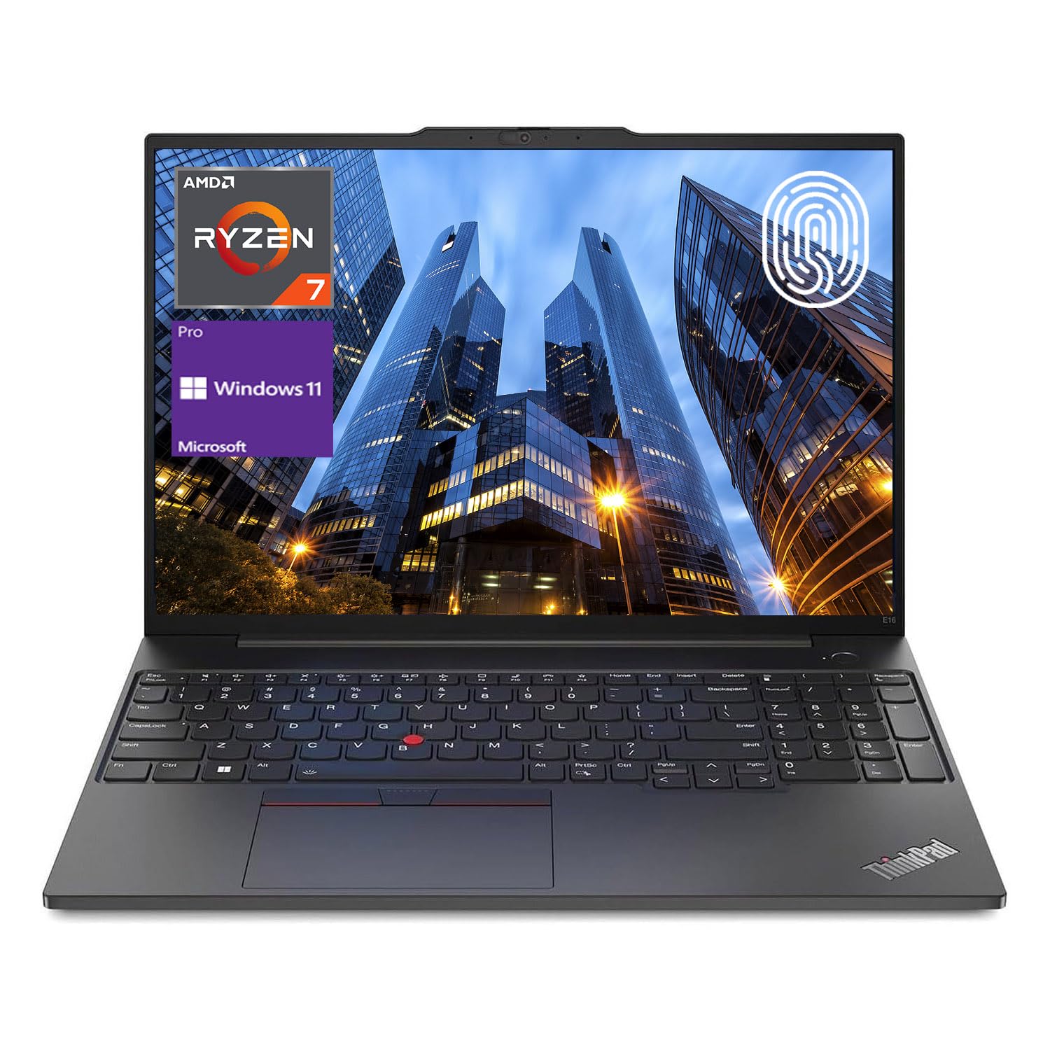 Lenovo Thinkpad E16 Gen 1 Business Laptop, 16'' Fhd+ Display, Amd Ryzen 7 7730U, 24Gb Ram, 512Gb Ssd, Backlit Keyboard, Fingerpr