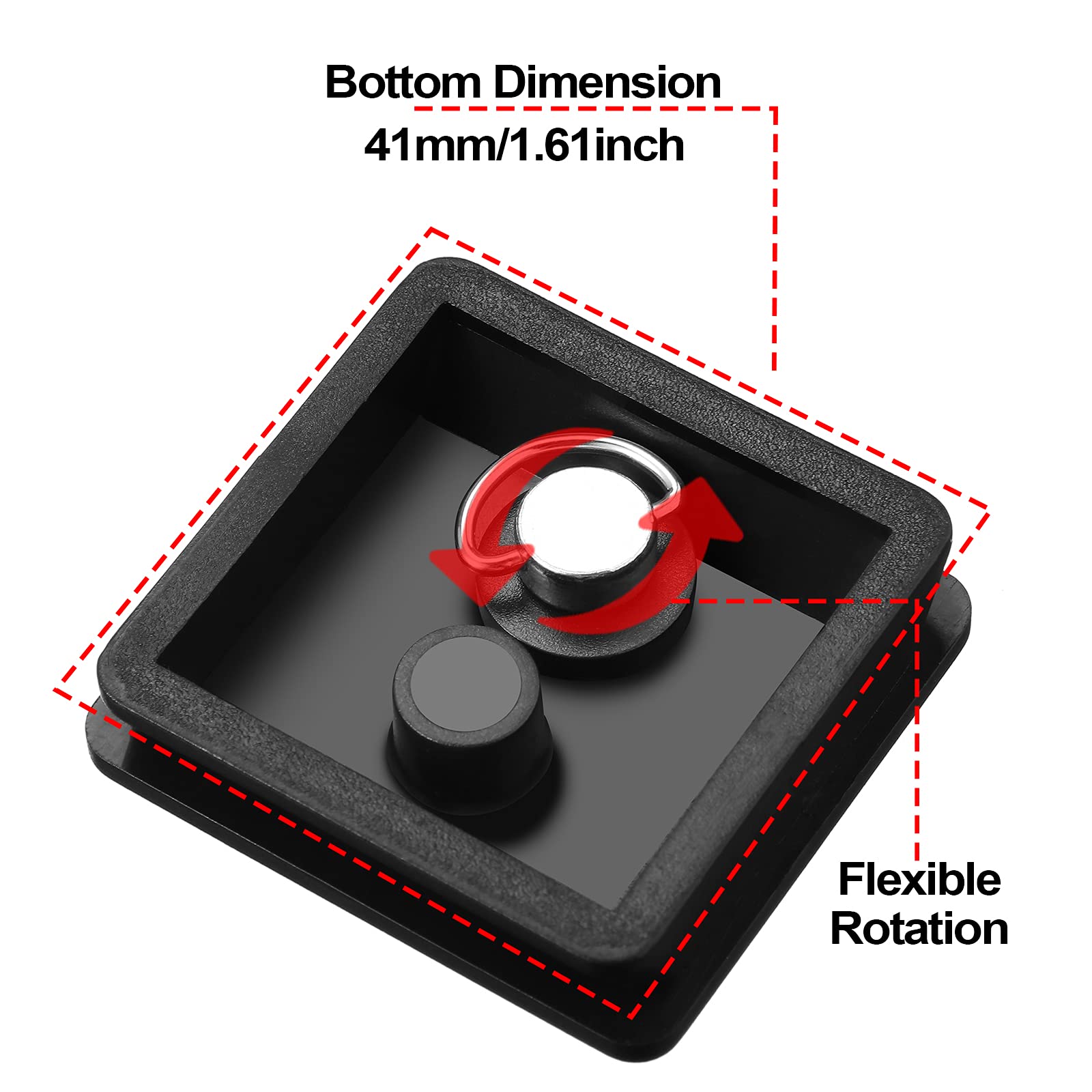 2 Pieces 41 Mm Qr Release Plate Camera Tripod Ball Head Quick Release Plate Replacement Compatible With Ambico V 0552 V 0554, Su