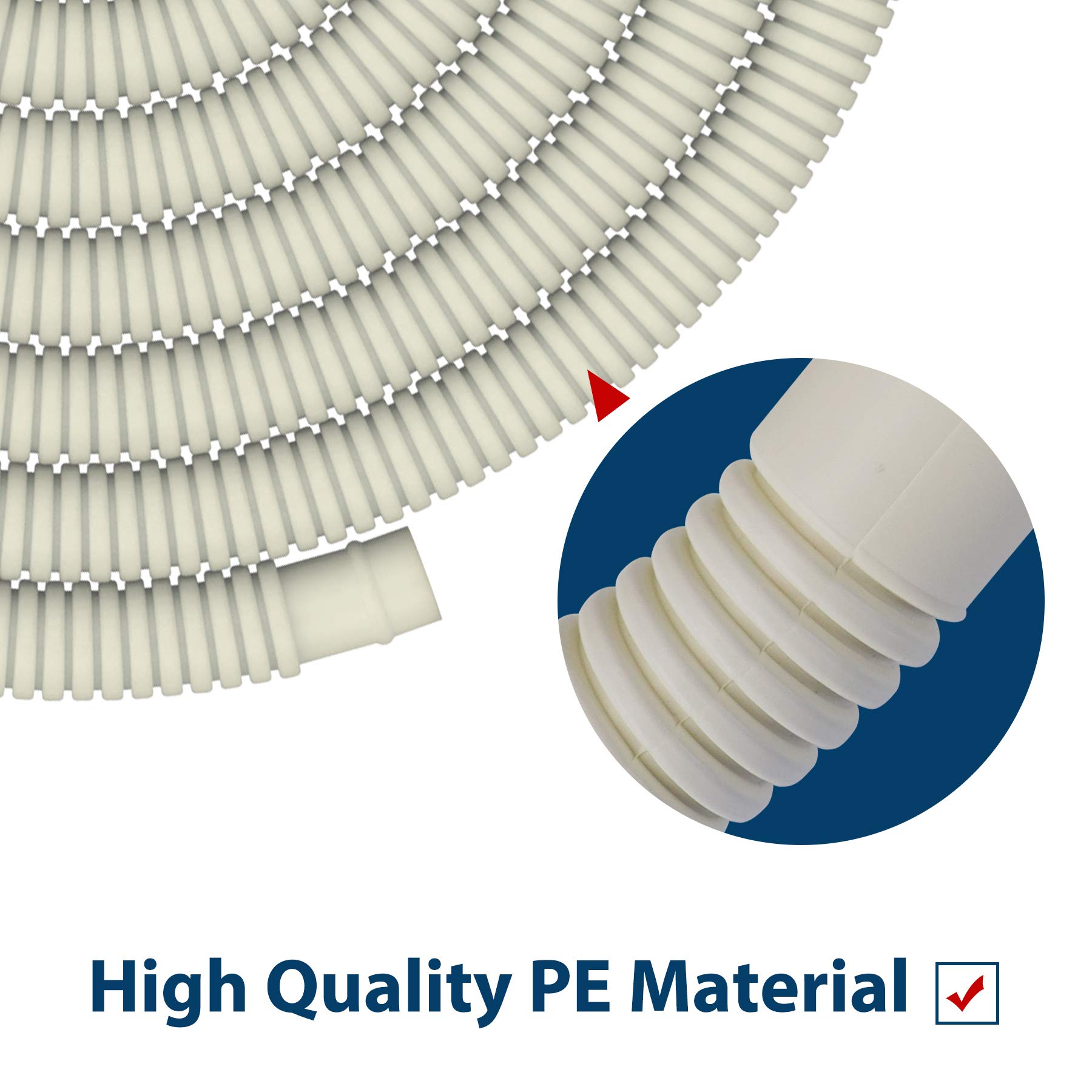 Pearwow Ac Water Drain Hose Flexible For Universal Ductless Mini Split Air Conditioner Heat Pump System (26Ft)