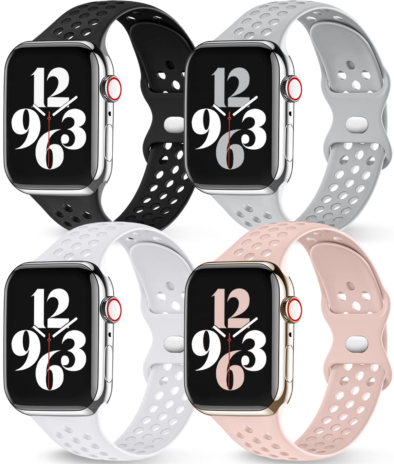 Getino Compatible With Apple Watch Band 44Mm 45Mm 42Mm 49Mm Iwatch Se Ultra Series 8 7 6 5 4 3 2 1 For Women Men, Stylish Durabl