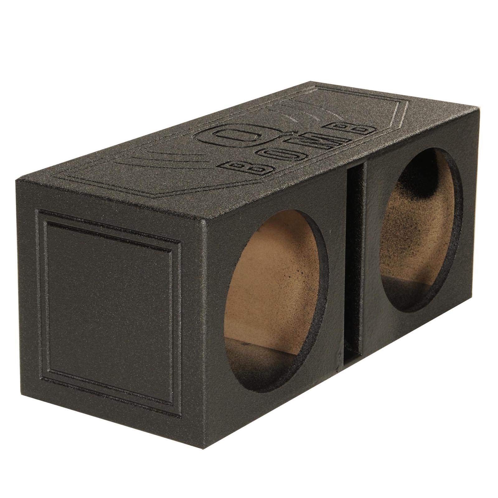 Qpower Qbomb8V Dual 8 Inch Vented Port Subwoofer Sub Box With Bedliner Spray