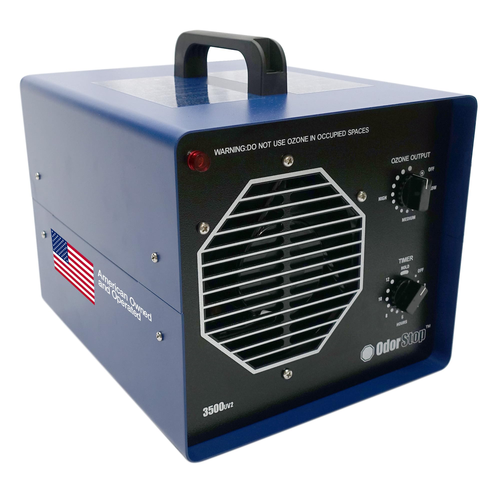 OdorStop OS3500UV2 Professional Grade Ozone Generator/UV Air Purifier for Areas of 3500 Square Feet+, For Deodorizing and Purify