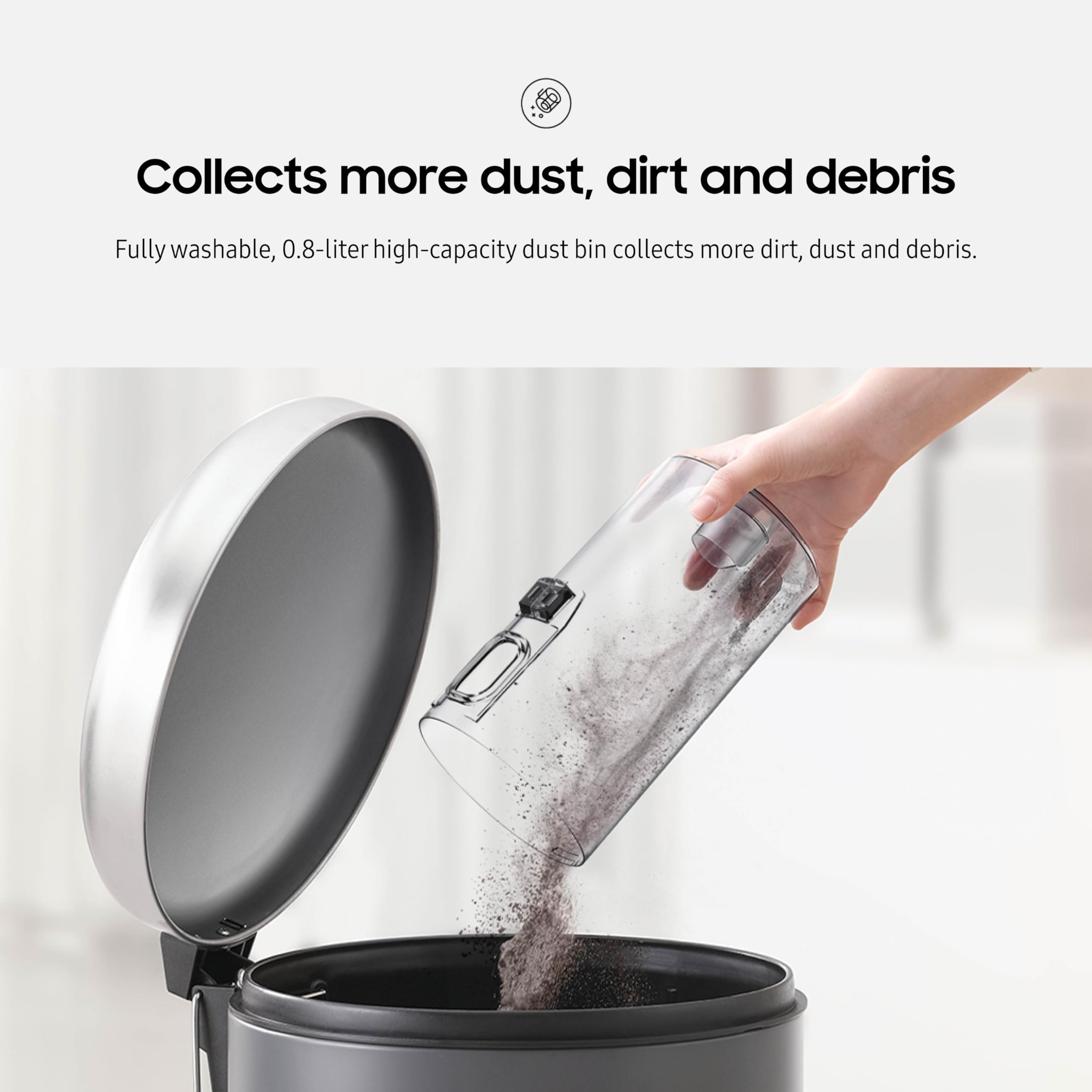 Samsung Jet 60 Pet Cordless Stick Vacuum Cleaner W/ Removable Battery, Advanced Floor Cleaning, Jet Fit Brush To Clean Hardwood,